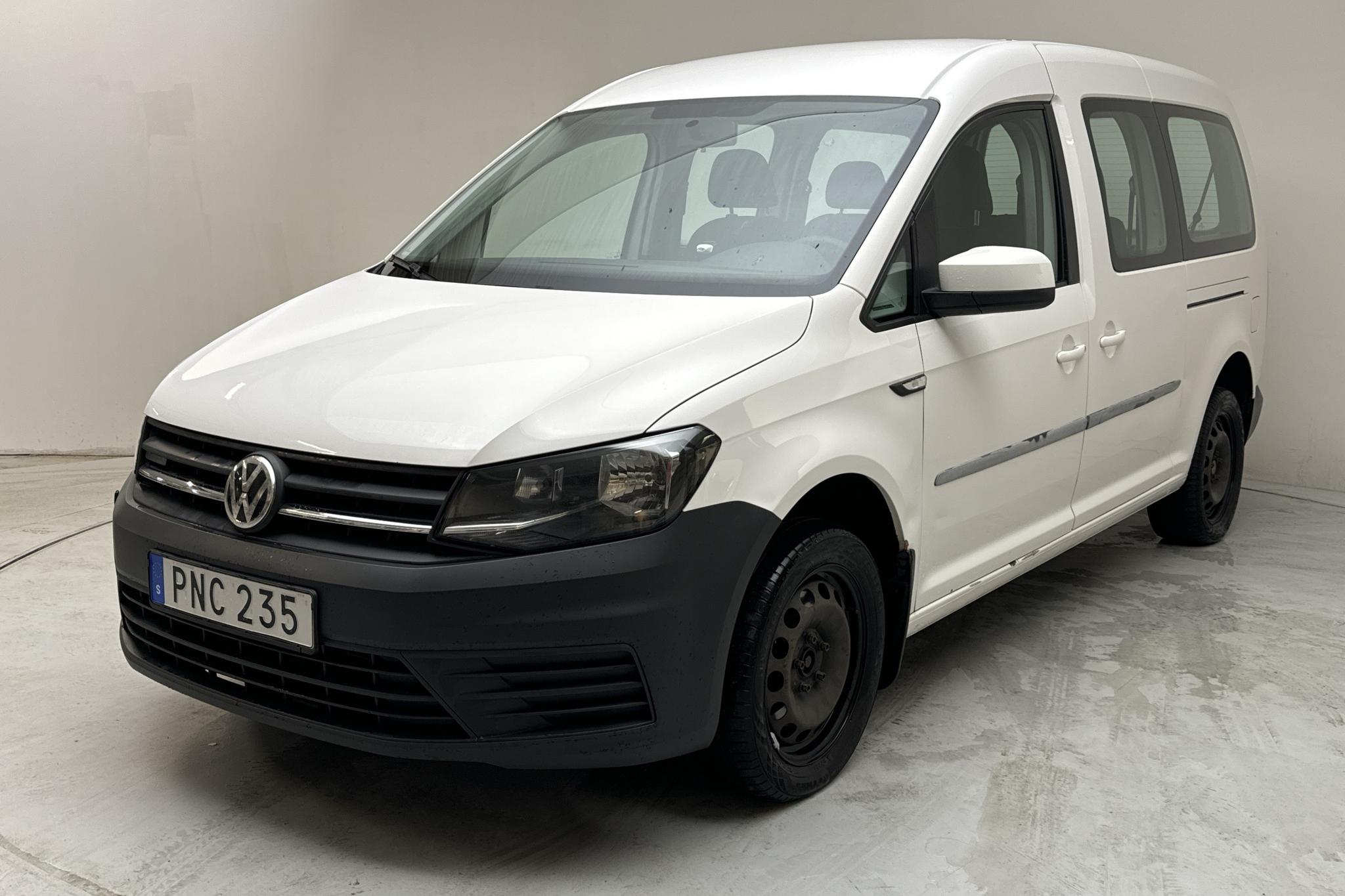 VW Caddy Life Maxi 1.4 TGI (110hk) - 185 390 km - Automaattinen - valkoinen - 2018