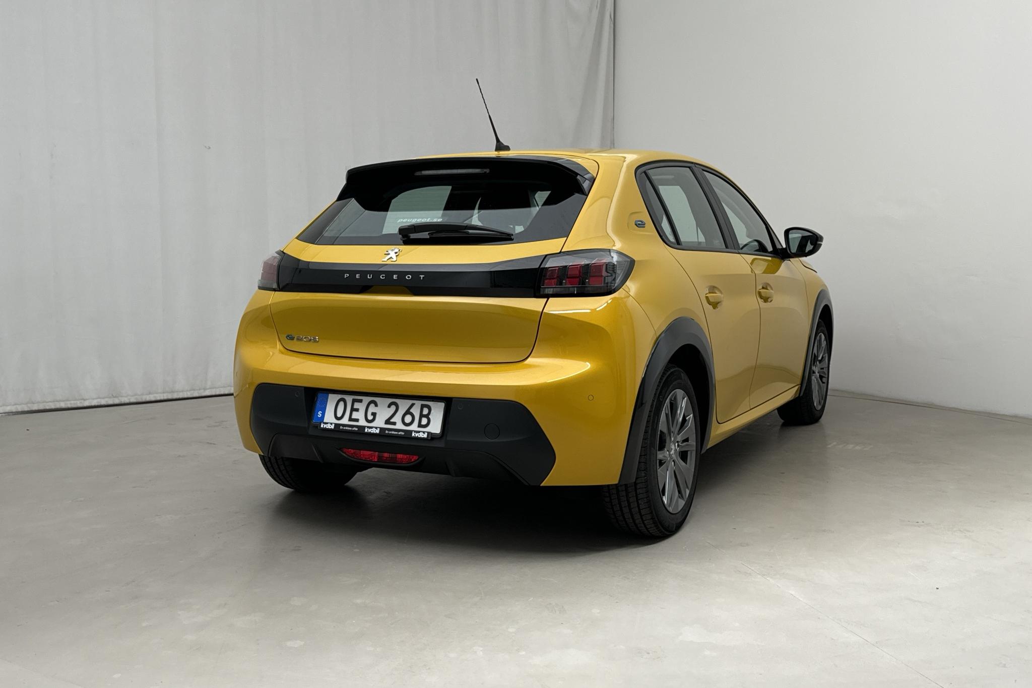 Peugeot e-208 50 kWh 5dr (136hk) - 24 560 km - Automatic - yellow - 2022