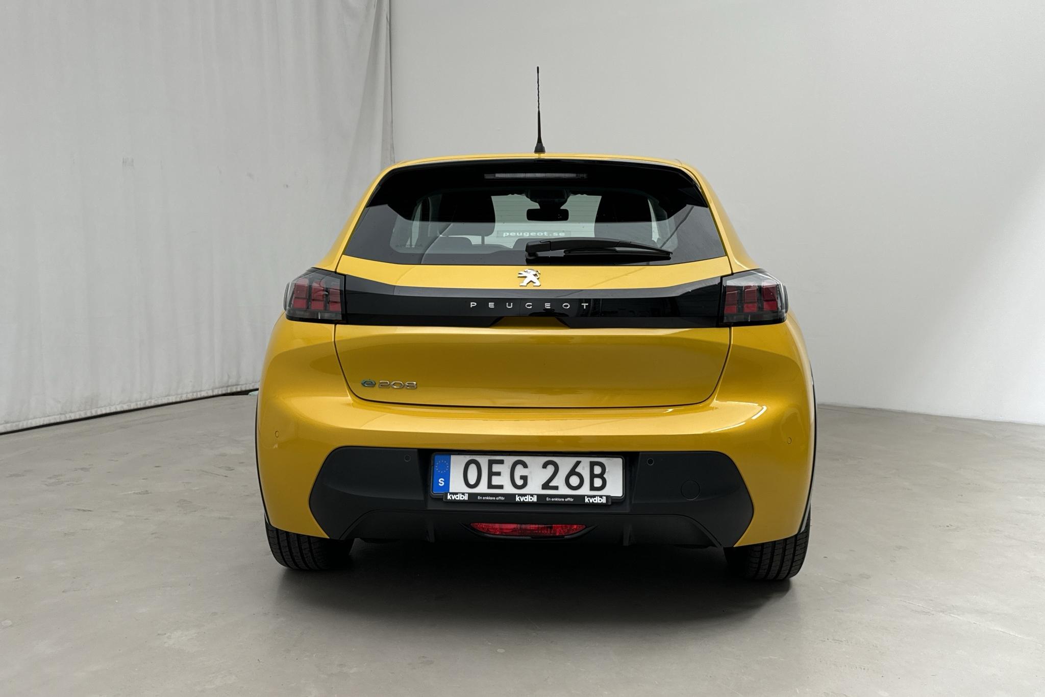 Peugeot e-208 50 kWh 5dr (136hk) - 24 560 km - Automatic - yellow - 2022