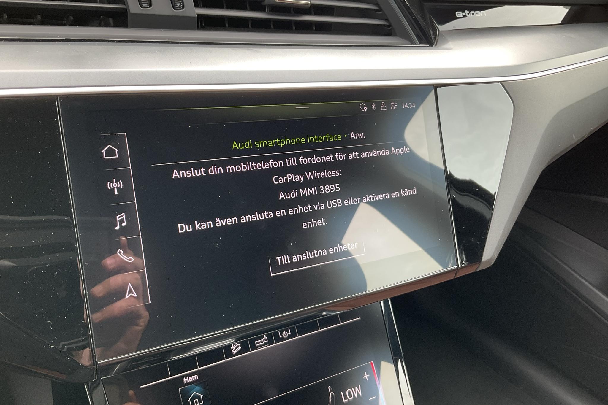 Audi e-tron 55 quattro 95 kWh (360hk) - 81 230 km - Automaattinen - musta - 2020