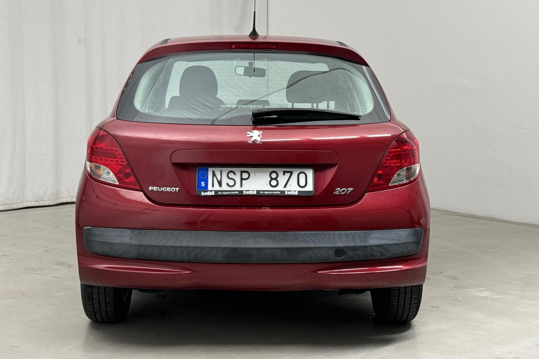 Peugeot 207 1.4 VTi 5dr (95hk) - 10 087 mil - Manuell - Dark Red - 2010