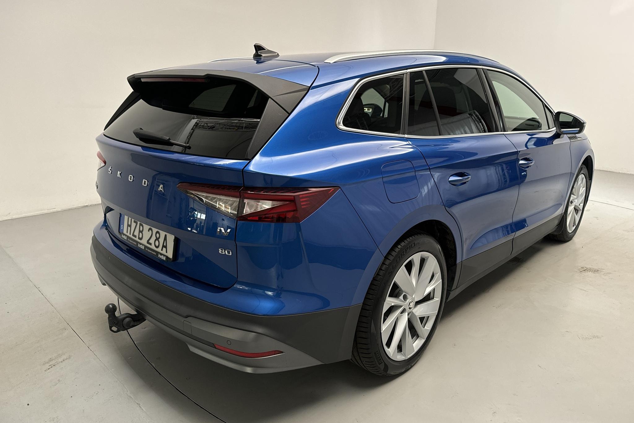 Skoda Enyaq 80 iV (204hk) - 10 159 mil - Automat - blå - 2021