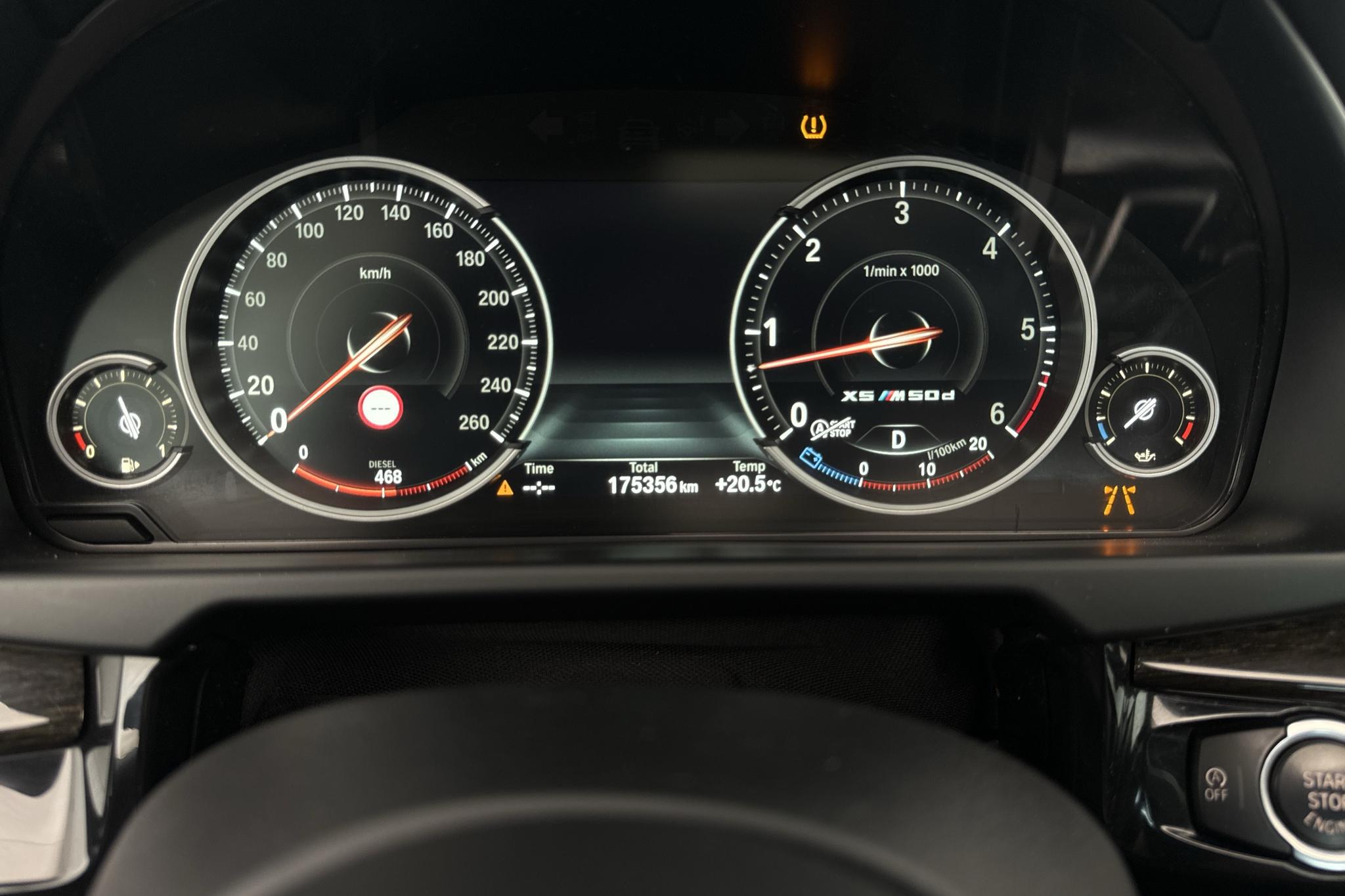 BMW X5 M50d, F15 (381hk) - 175 350 km - Automaattinen - musta - 2016