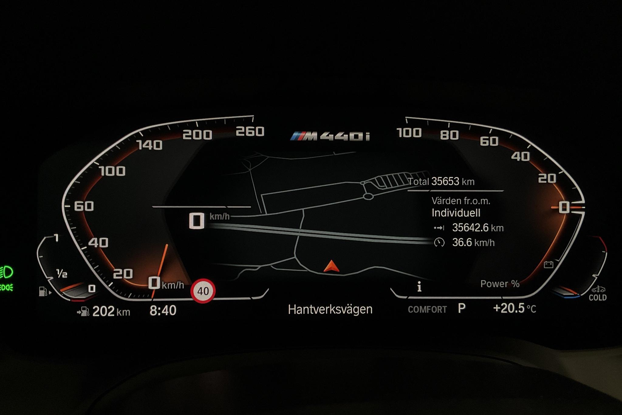 BMW M440i xDrive Coupé, G22 (374hk+11hk) - 3 565 mil - Automat - röd - 2022