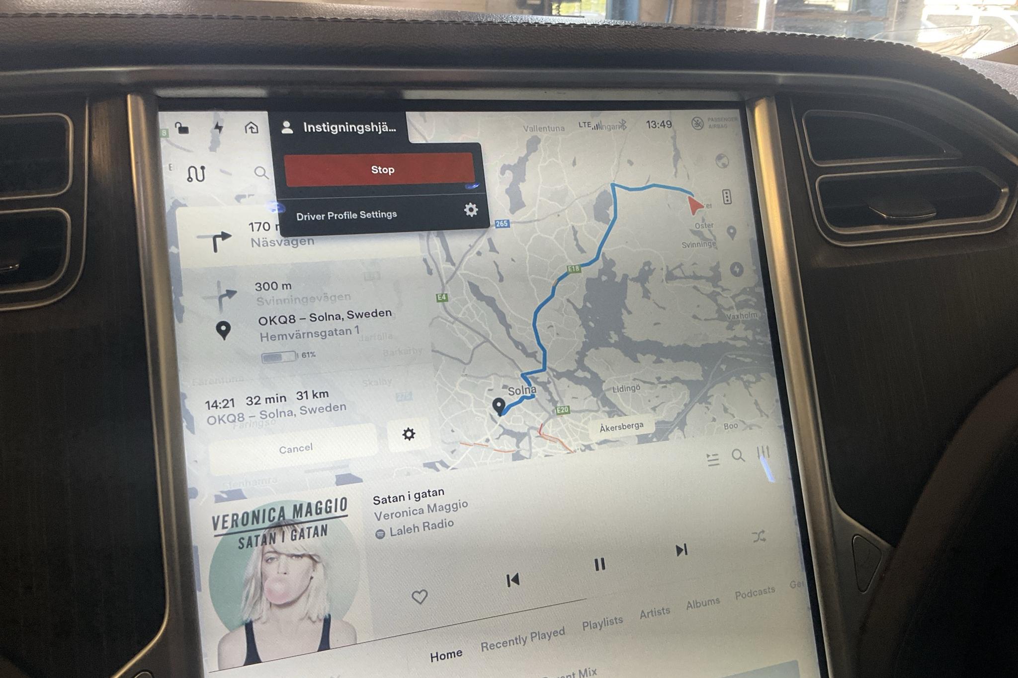 Tesla Model S P85 (421hk) - 169 210 km - Automaattinen - Dark Blue - 2014