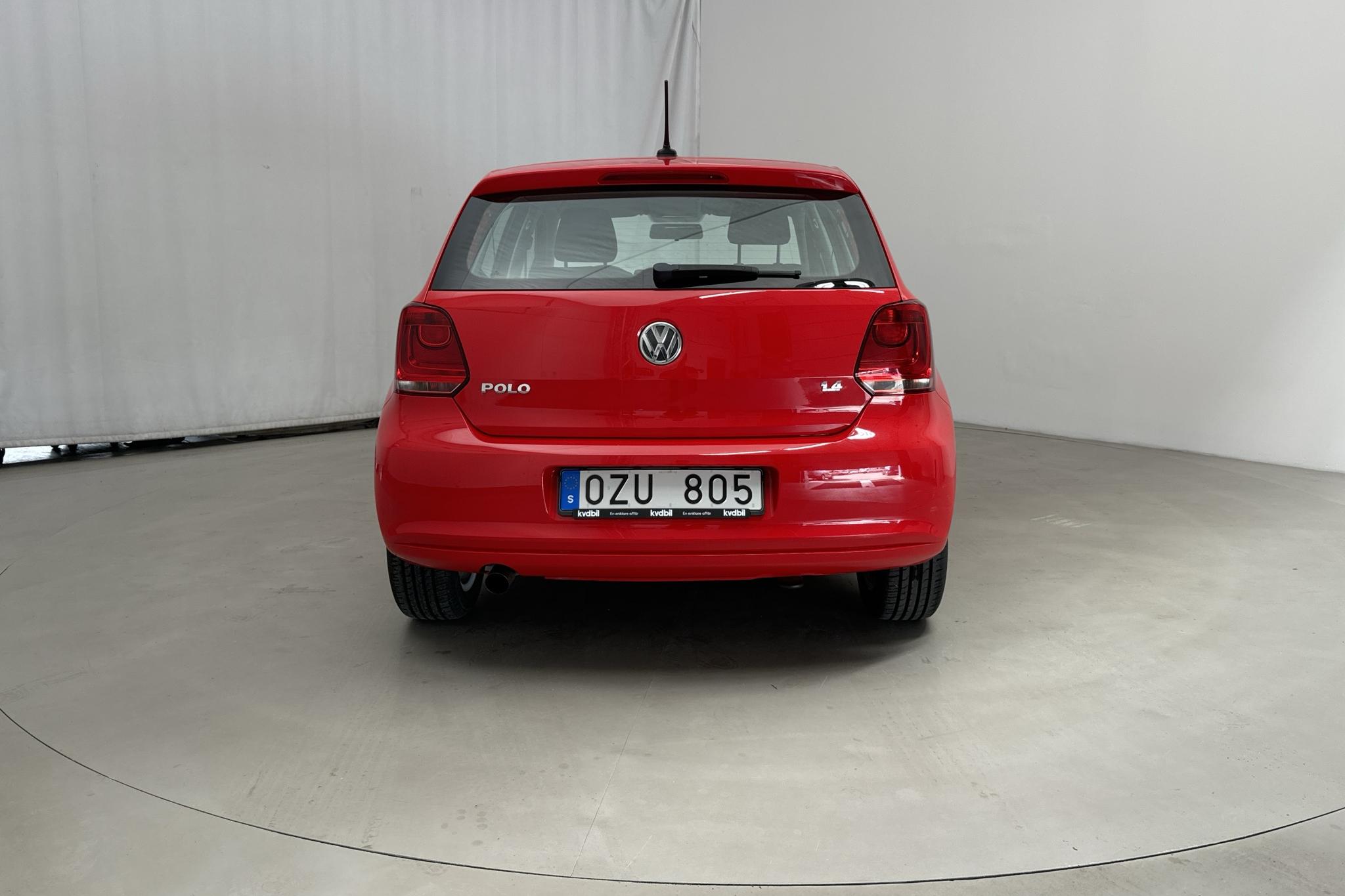 VW Polo 1.4 5dr (85hk) - 50 880 km - Manuaalinen - punainen - 2014