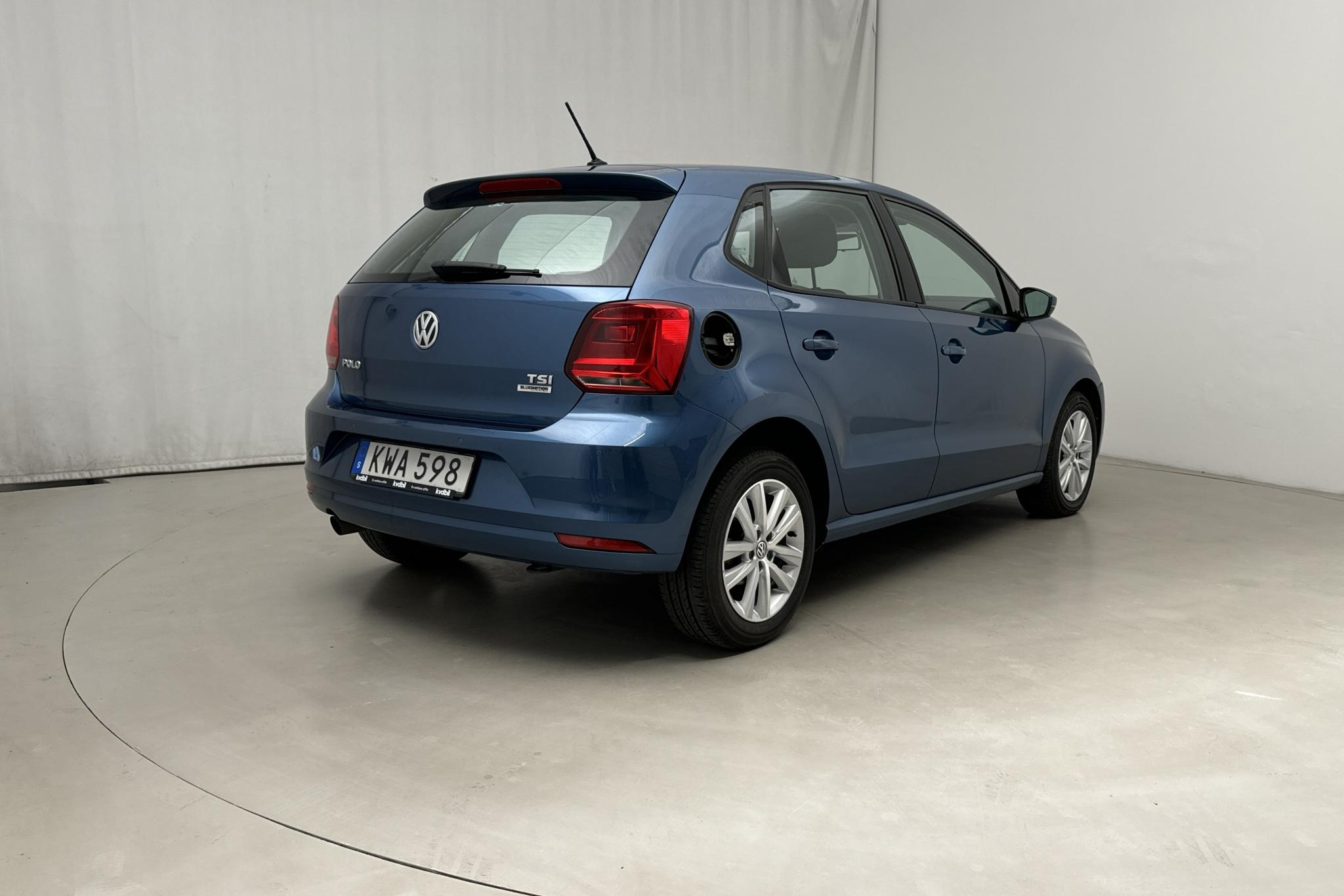 VW Polo 1.2 TSI 5dr (90hk) - 4 533 mil - Automat - blå - 2015