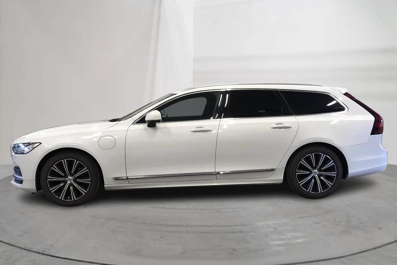 Volvo V90 T6 AWD Twin Engine (340hk) - 112 720 km - Automatyczna - biały - 2021