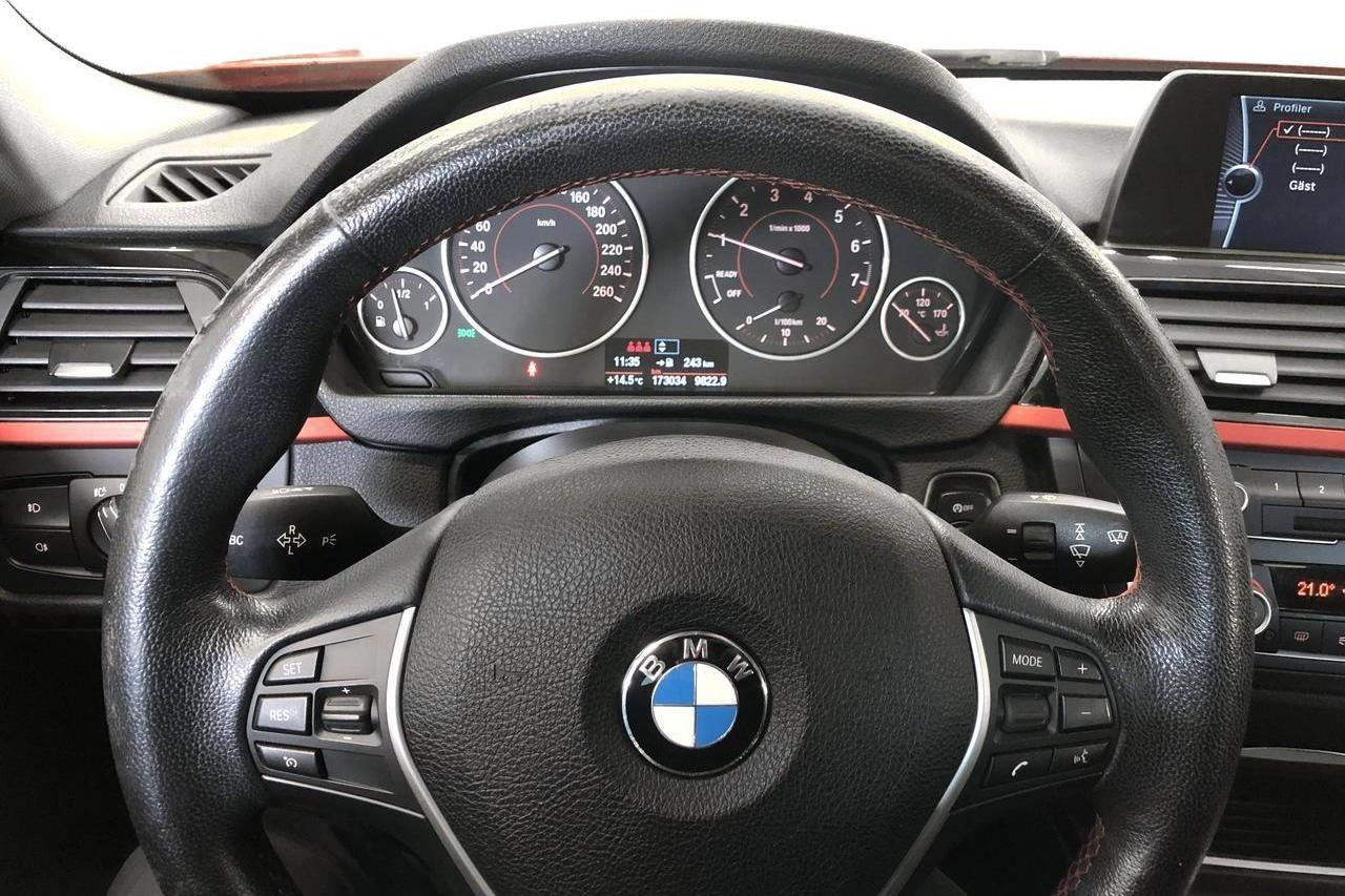 BMW 335i xDrive Sedan, F30 (306hk) - 173 060 km - Käsitsi - punane - 2013