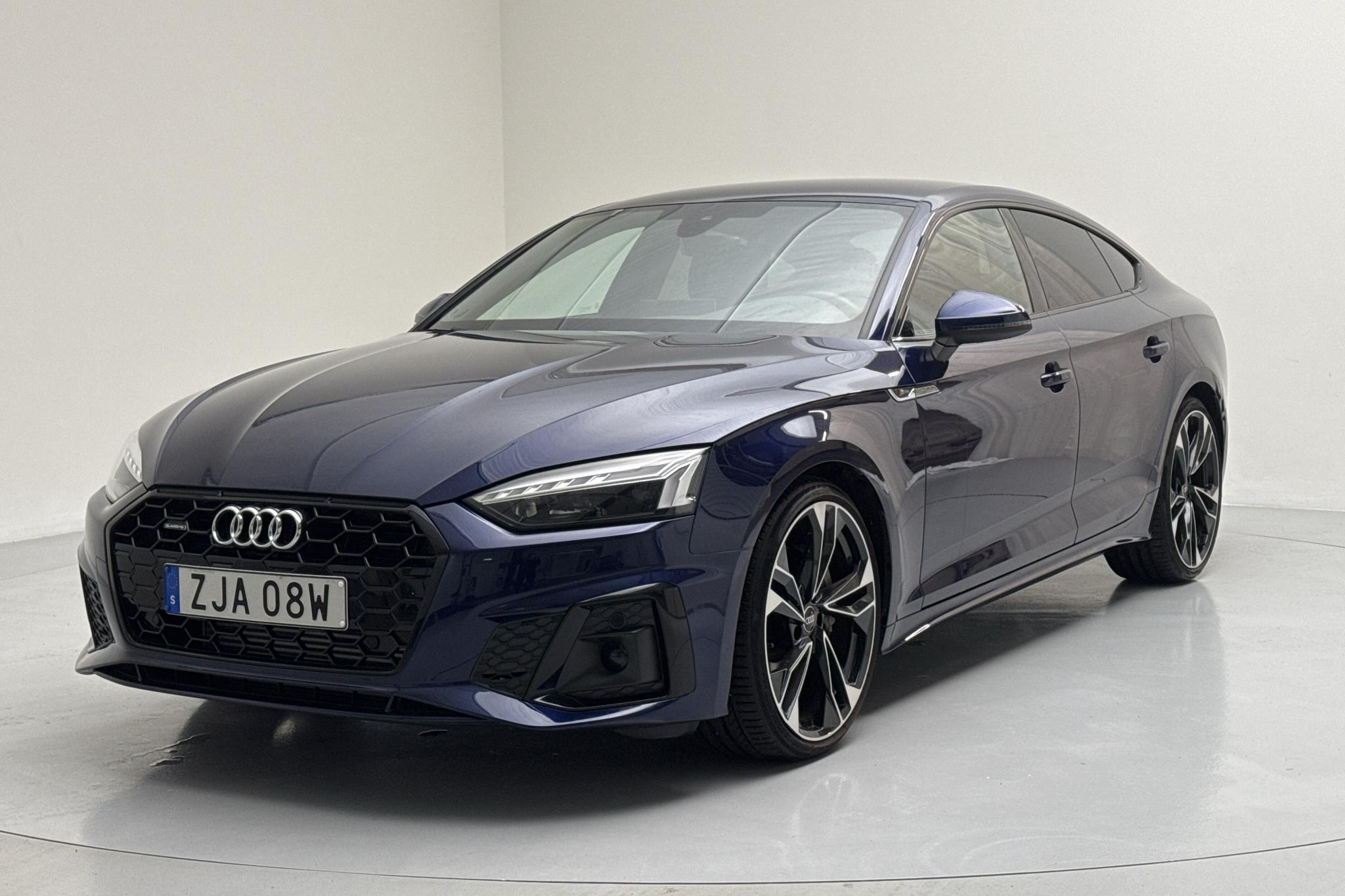 Audi A5 Sportback 45 TFSI quattro LCI (265hk) - 10 260 km - Automaattinen - sininen - 2023