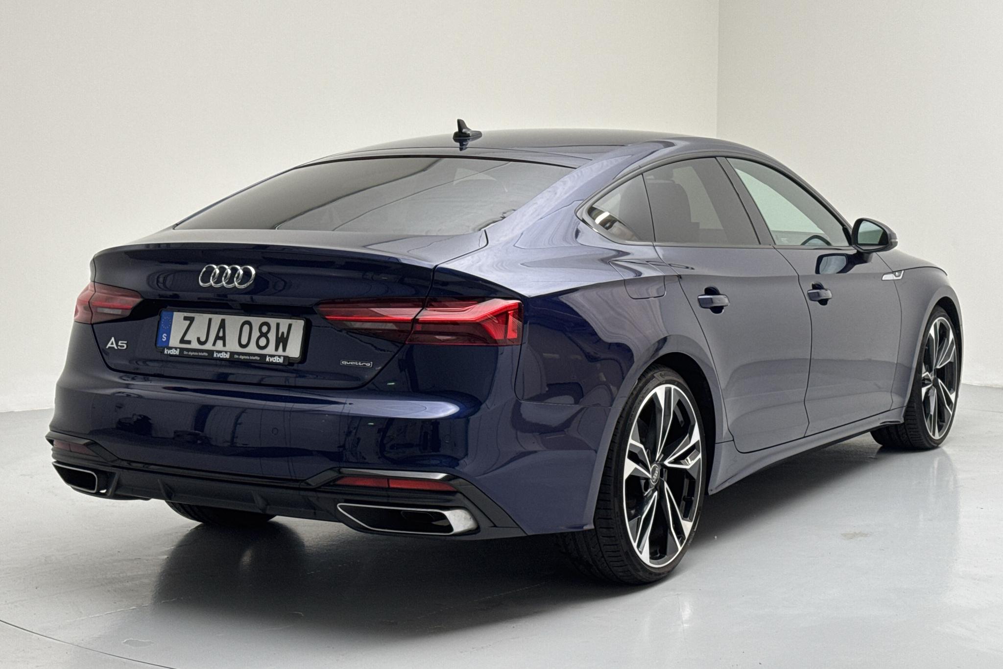 Audi A5 Sportback 45 TFSI quattro LCI (265hk) - 1 026 mil - Automat - blå - 2023