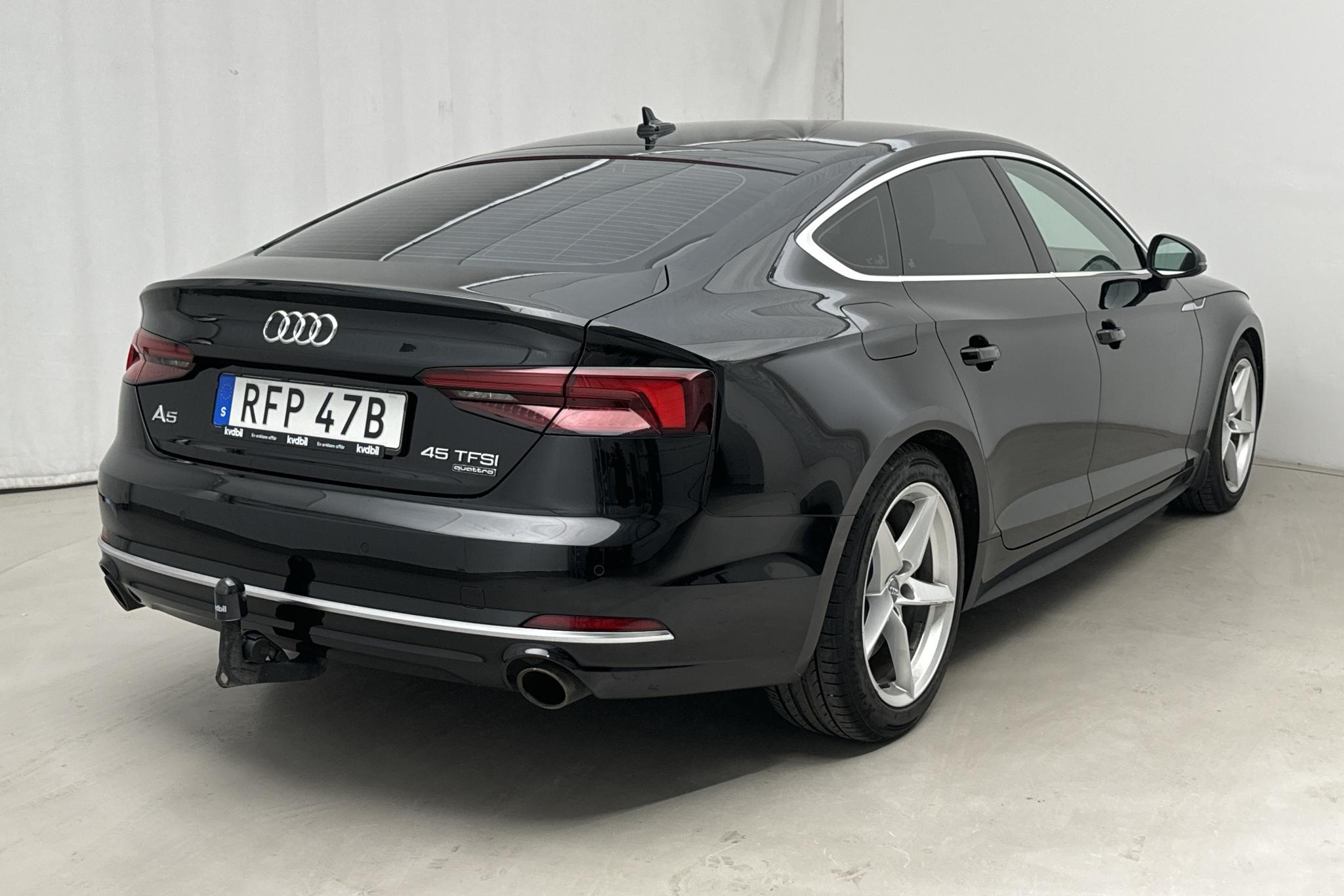 Audi A5 Sportback 45 TFSI quattro (245hk) - 128 800 km - Automatic - black - 2019