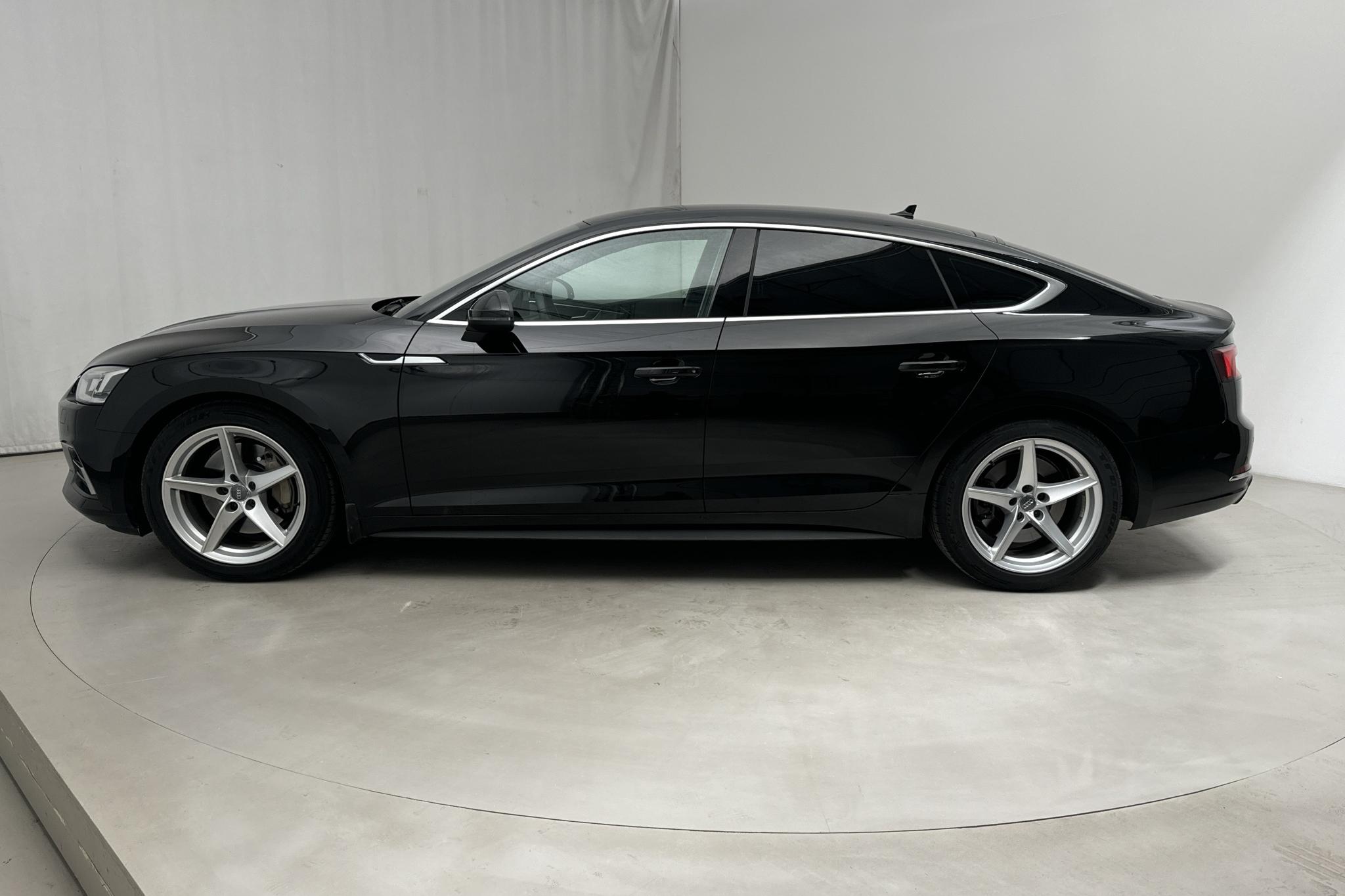 Audi A5 Sportback 45 TFSI quattro (245hk) - 128 800 km - Automatyczna - czarny - 2019