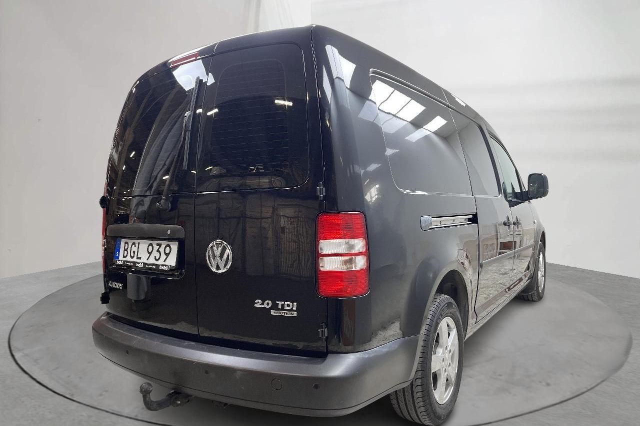 VW Caddy 2.0 TDI Maxi Skåp 4-motion (110hk) - 48 480 km - Manuaalinen - musta - 2014