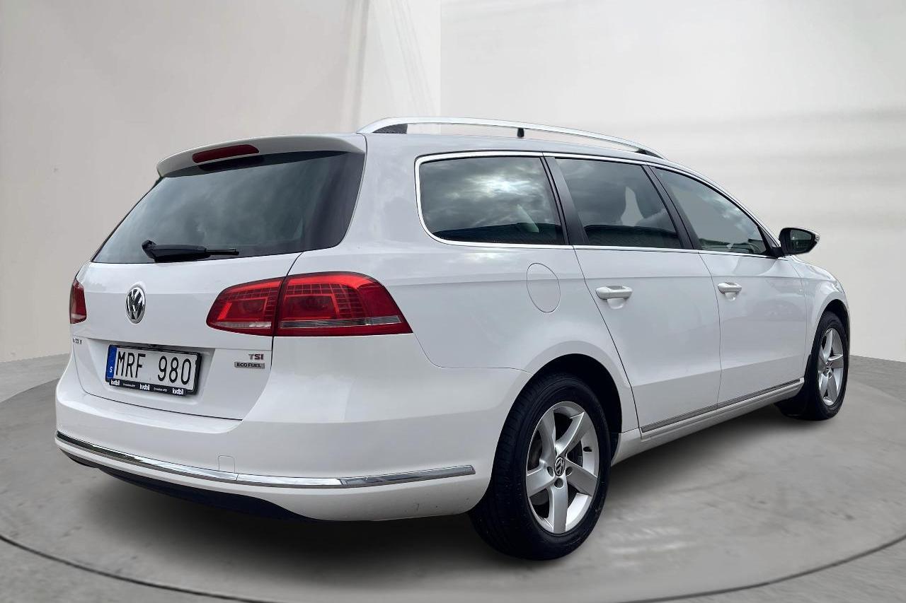 VW Passat 1.4 TSI EcoFuel Variant (150hk) - 20 504 mil - Automat - vit - 2011