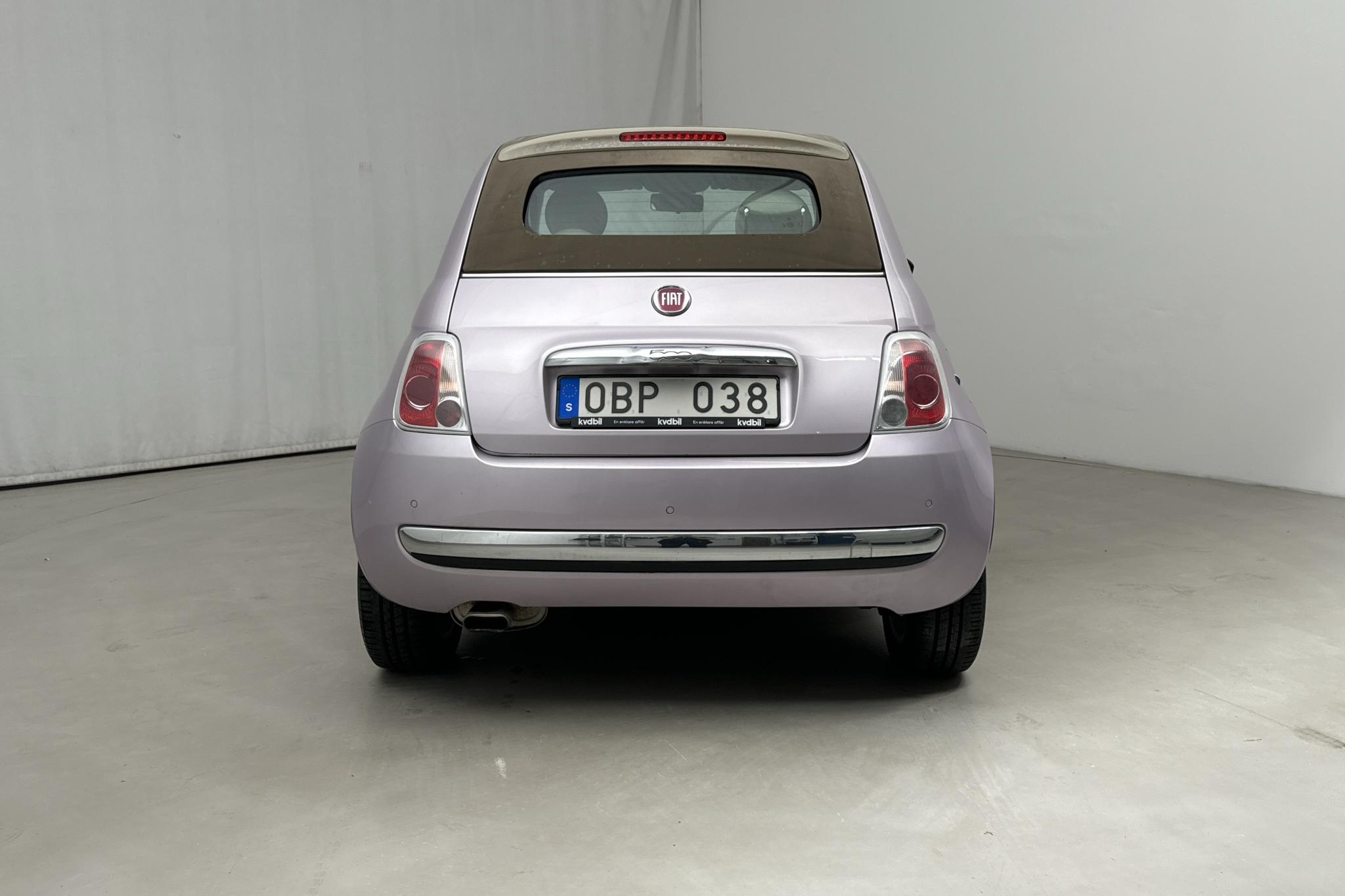 Fiat 500 Cabriolet 1.2 (69hk) - 72 080 km - Manuaalinen - punainen - 2014