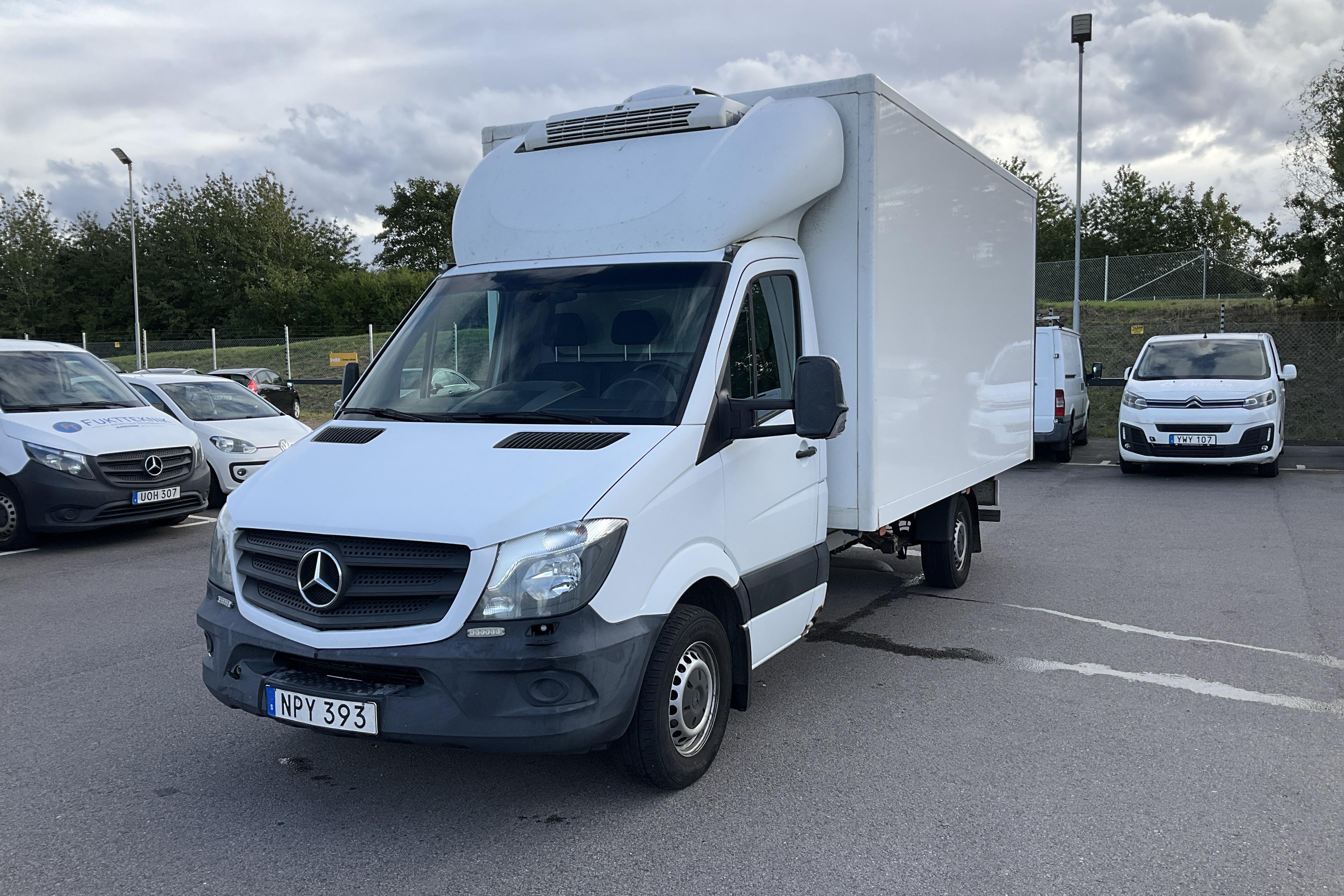 Mercedes Sprinter 316 CDI Pickup/Chassi (163hk) - 21 890 mil - Automat - vit - 2017