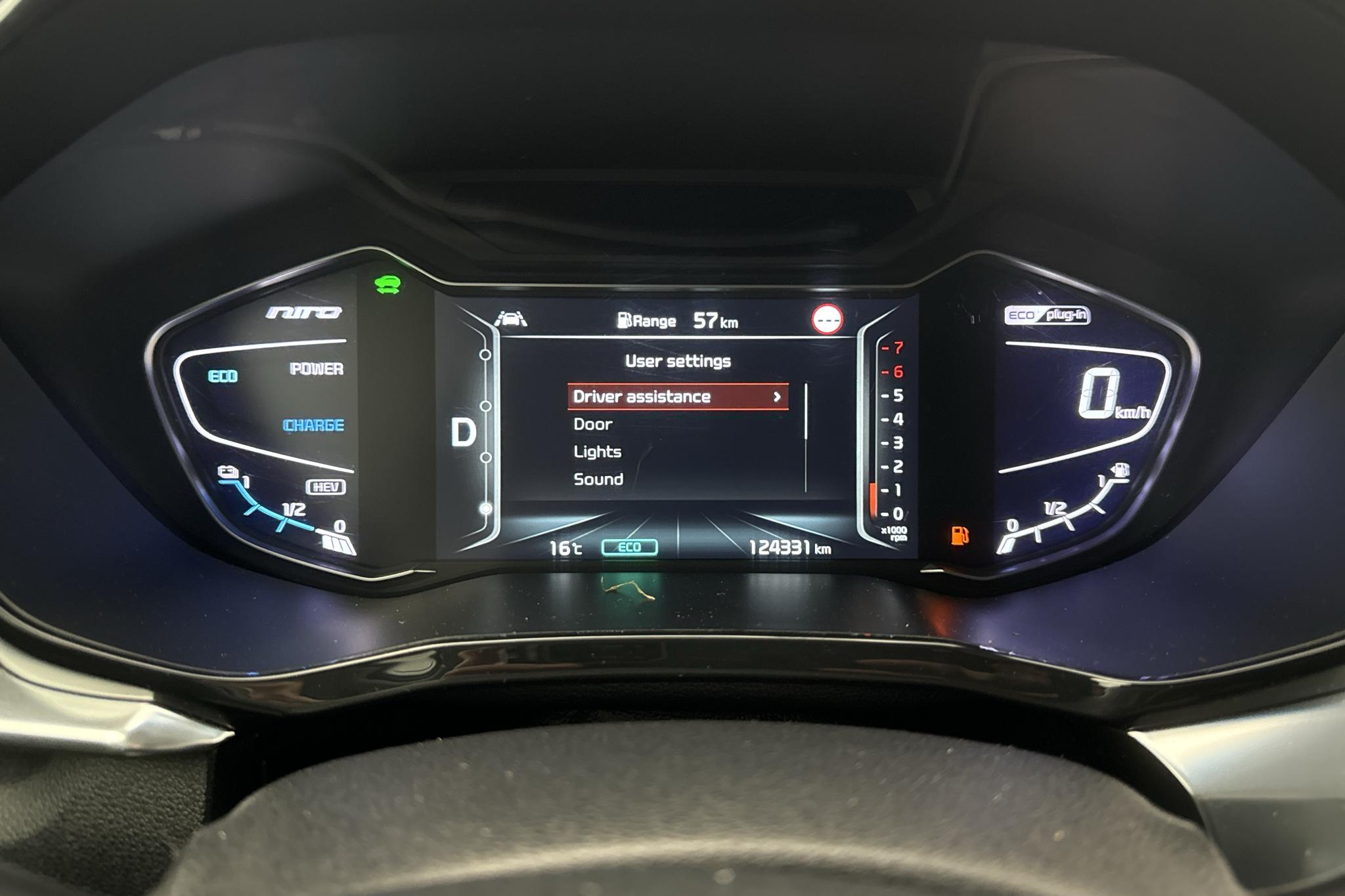 KIA Niro Plug-in Hybrid 1.6 (141hk) - 124 330 km - Automaattinen - harmaa - 2020