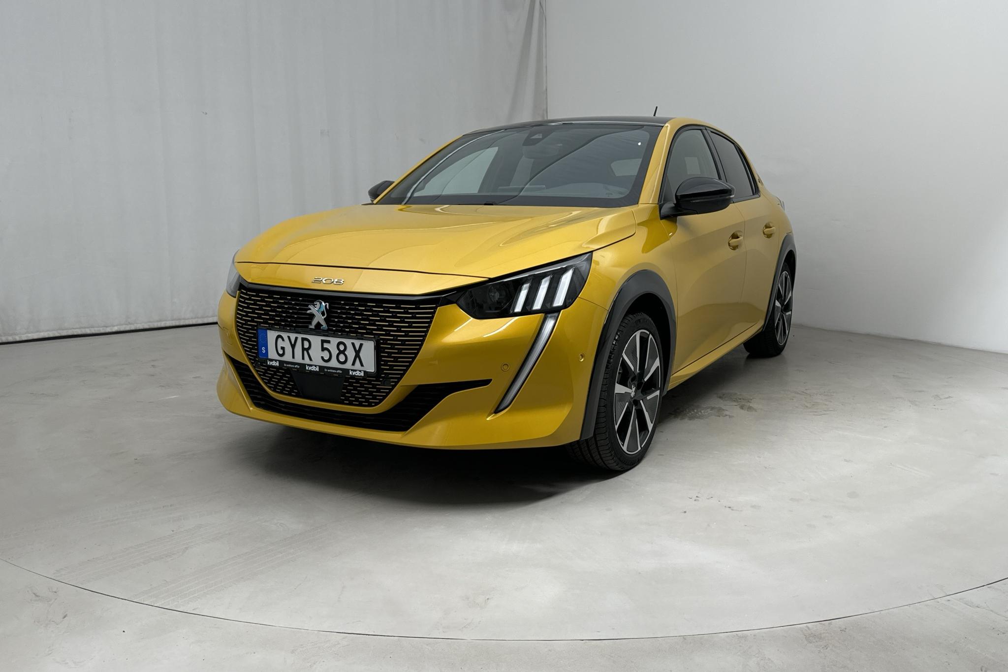 Peugeot e-208 50 kWh 5dr (136hk) - 18 080 km - Automatic - yellow - 2021