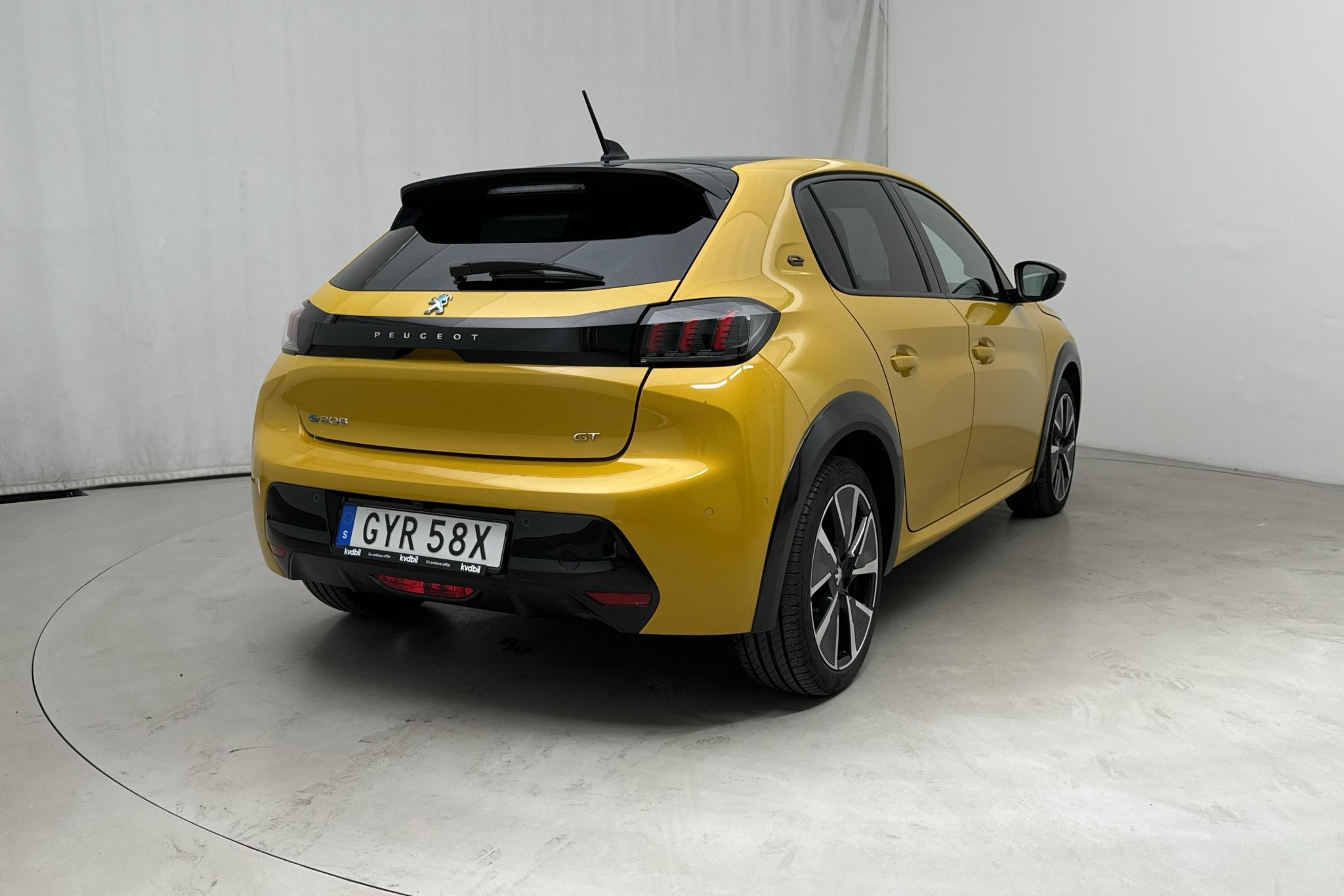 Peugeot e-208 50 kWh 5dr (136hk) - 18 080 km - Automatic - yellow - 2021