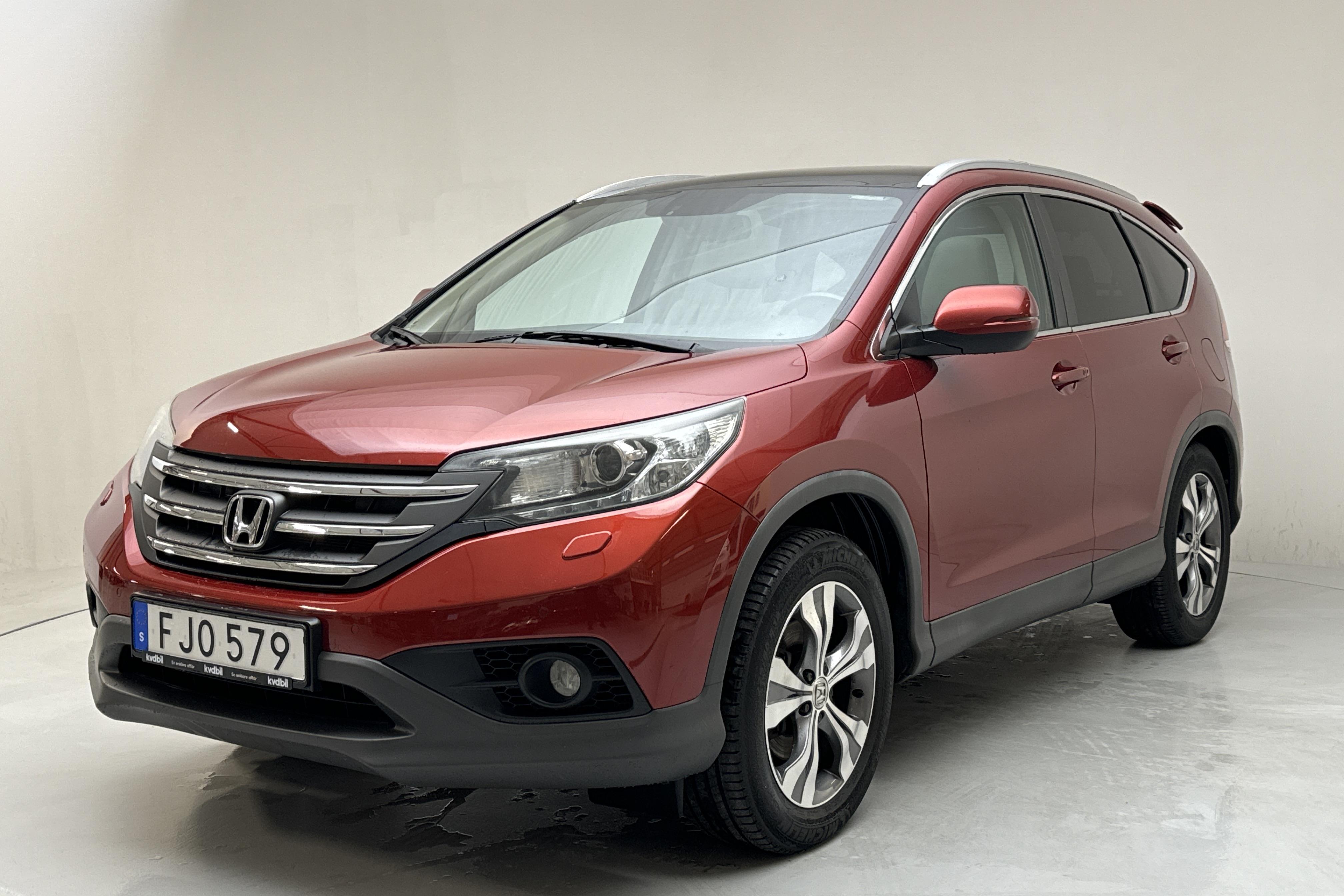 Honda CR-V 2.2 i-DTEC 4WD (150hk) - 197 330 km - Automatyczna - czerwony - 2014