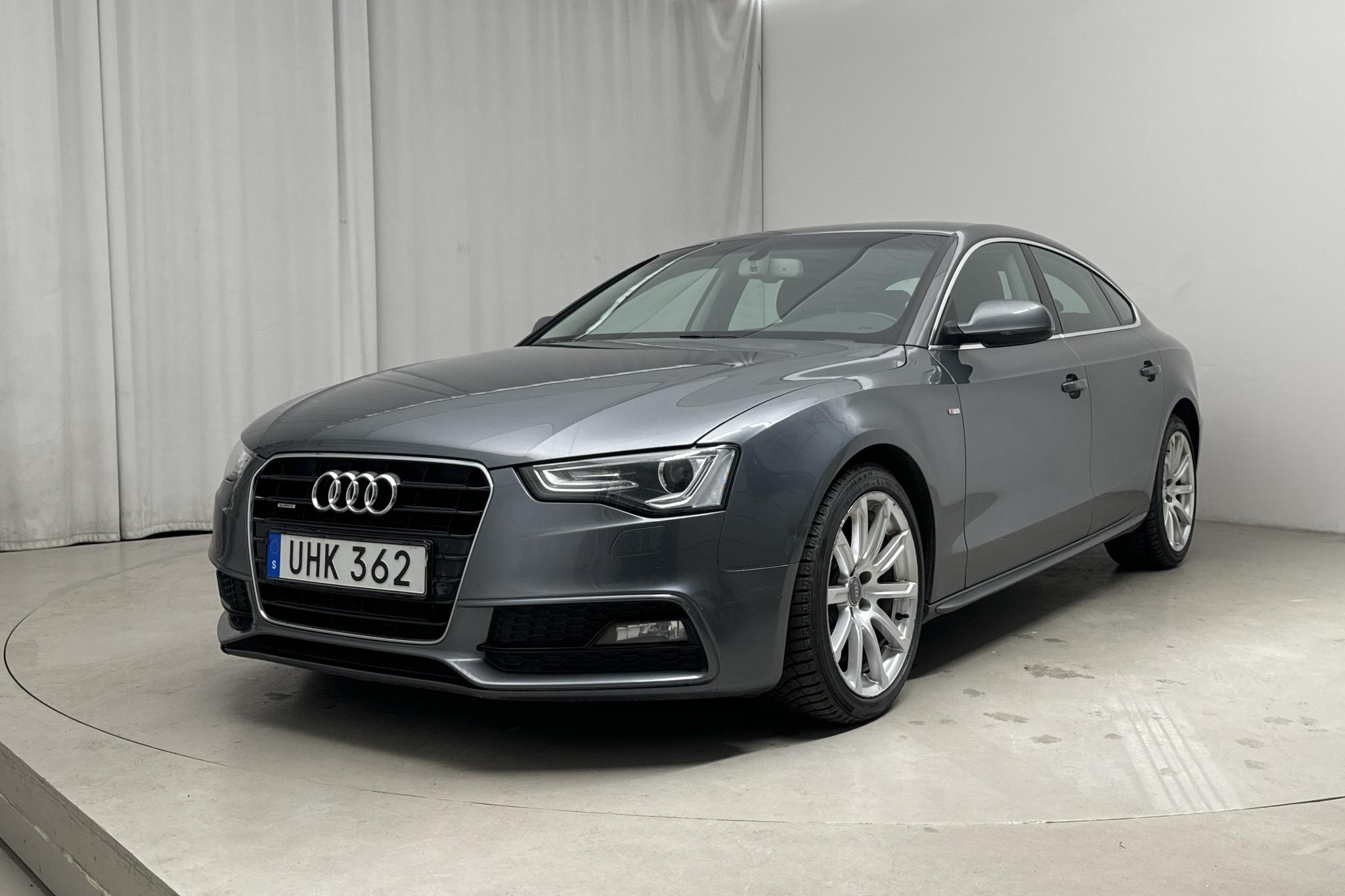 Audi A5 2.0 TDI Clean diesel Sportback quattro (190hk) - 169 460 km - Automatic - gray - 2015