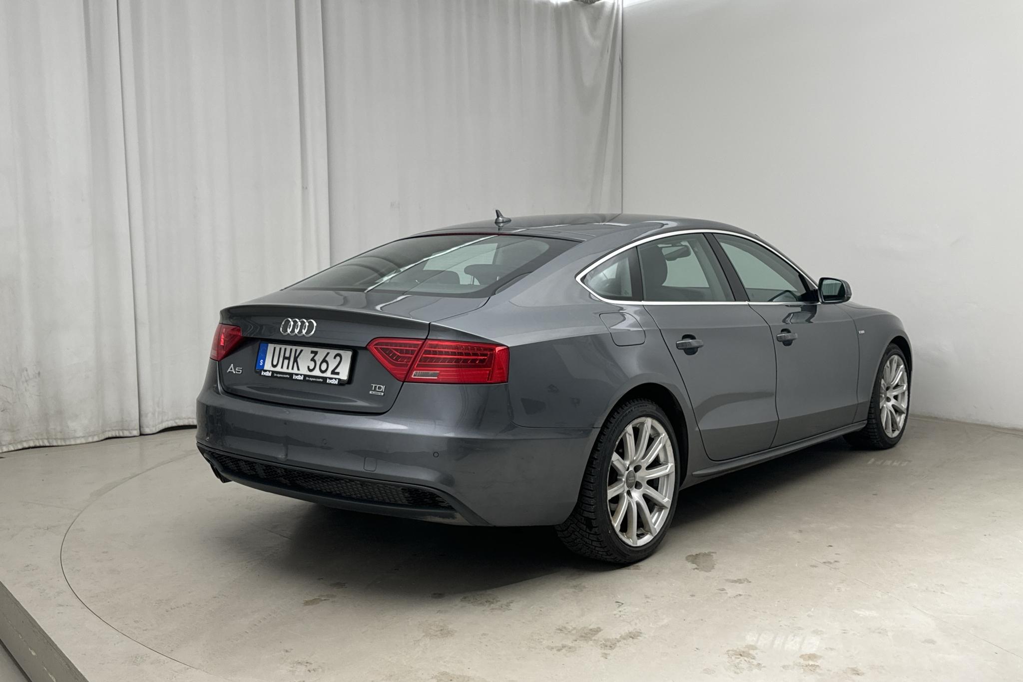 Audi A5 2.0 TDI Clean diesel Sportback quattro (190hk) - 169 460 km - Automatic - gray - 2015