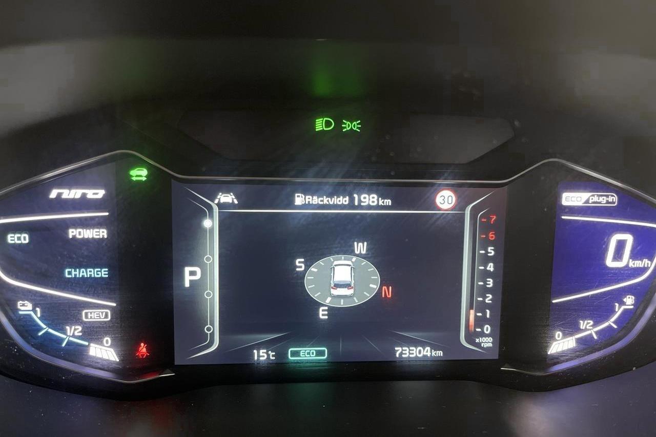 KIA Niro Plug-in Hybrid 1.6 (141hk) - 73 310 km - Automatyczna - szary - 2020