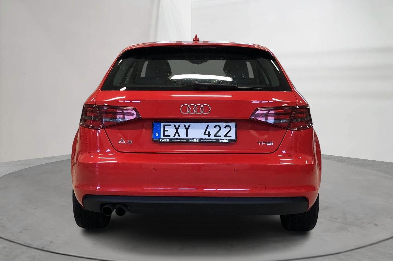 Audi A3 1.4 TFSI Sportback (122hk) - 54 770 km - Manualna - czerwony - 2013