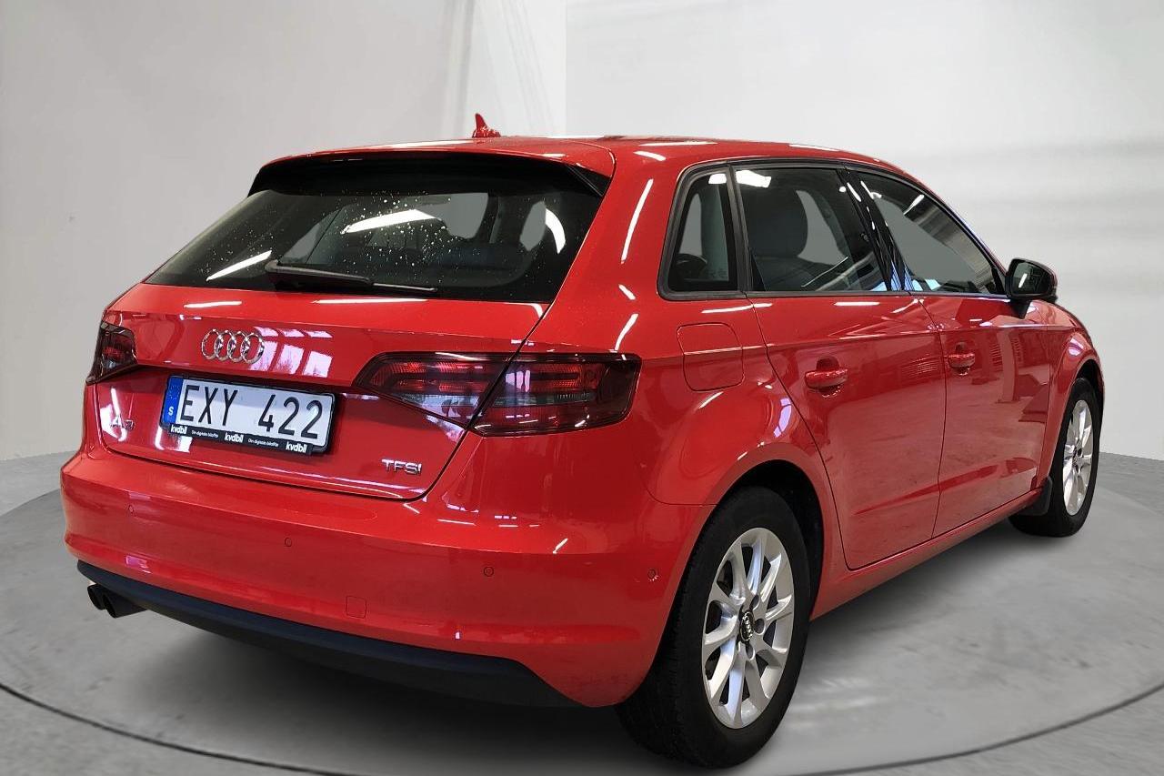 Audi A3 1.4 TFSI Sportback (122hk) - 54 770 km - Käsitsi - punane - 2013