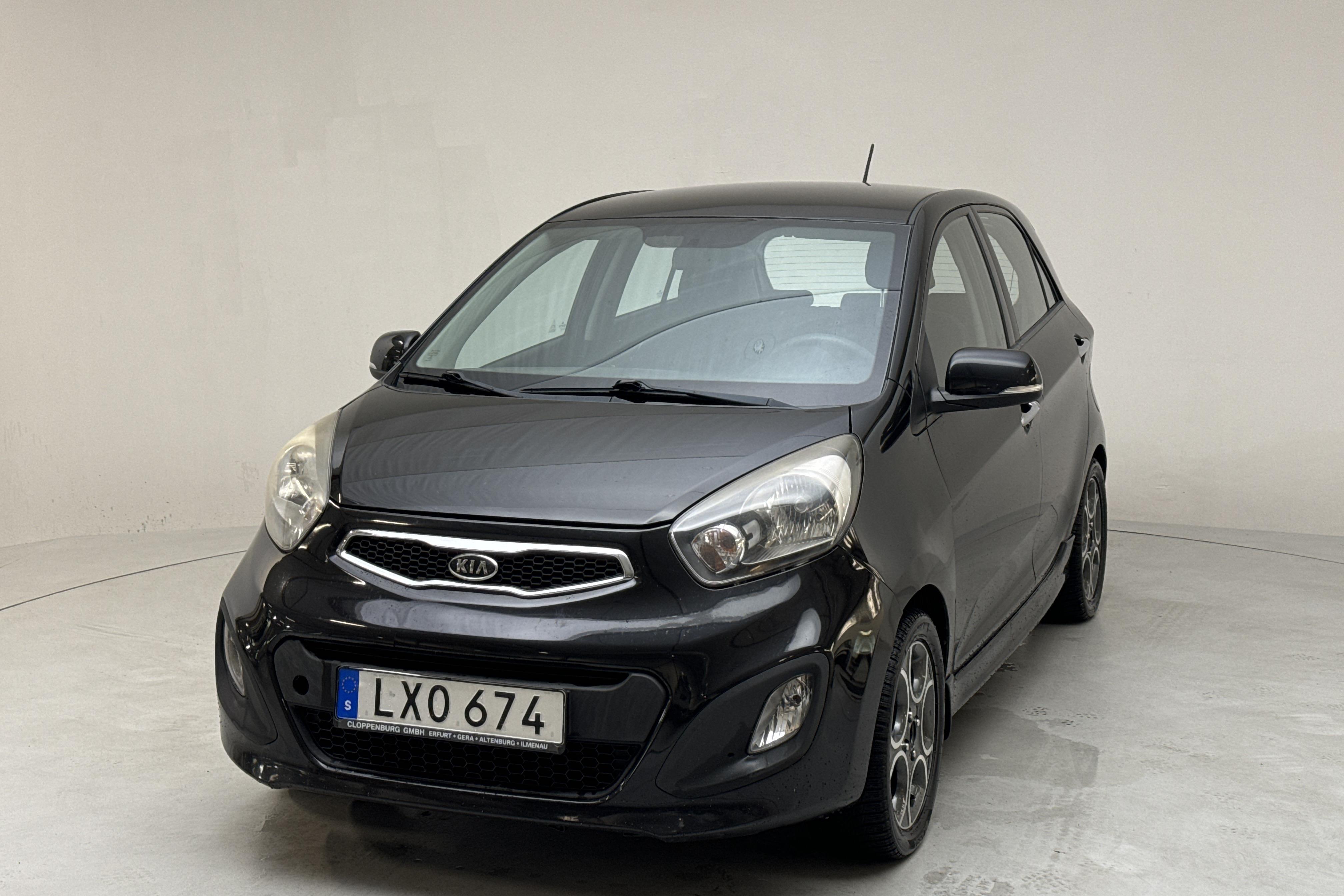 KIA Picanto 1.2 5dr (85hk) - 186 050 km - Manualna - czarny - 2012