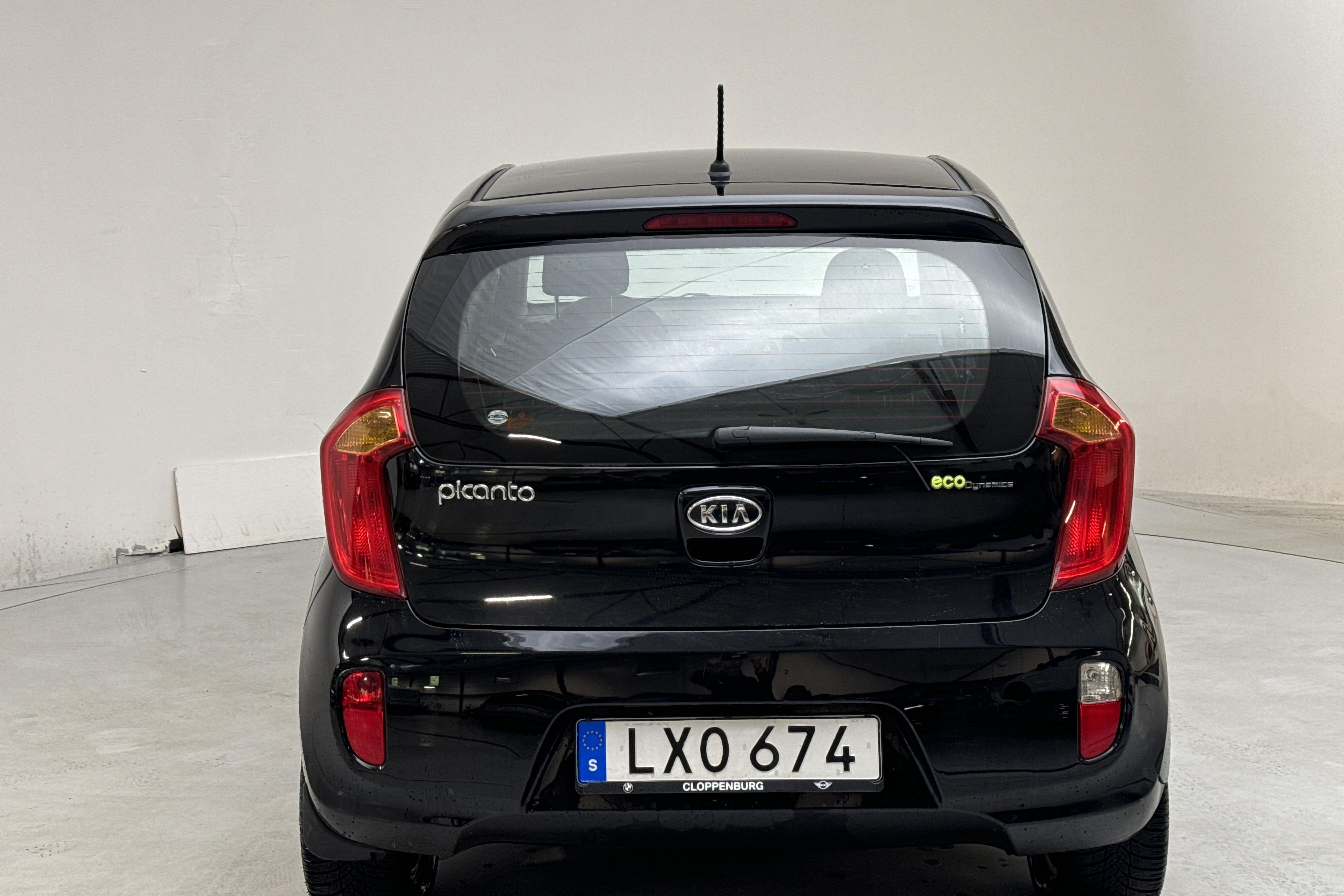 KIA Picanto 1.2 5dr (85hk) - 186 050 km - Manuaalinen - musta - 2012