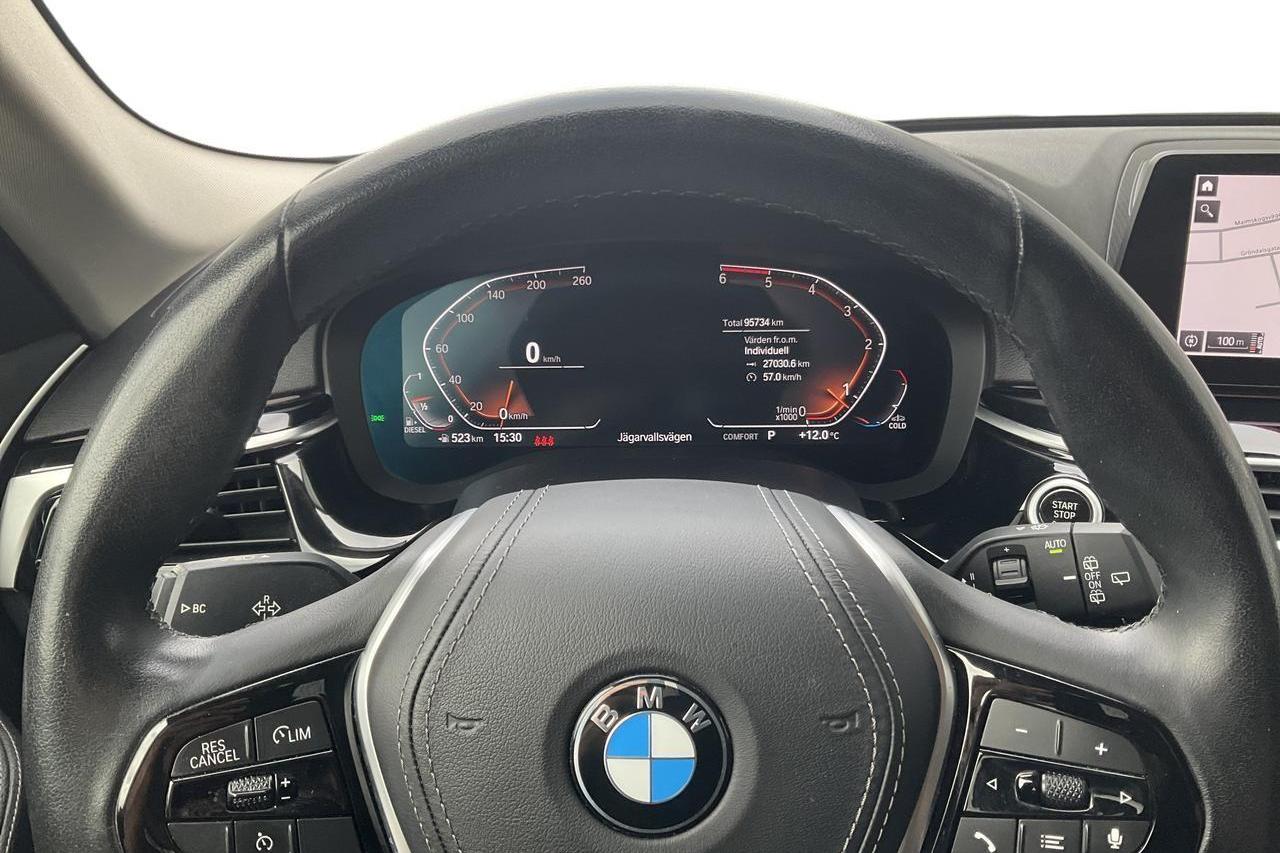 BMW 520d Touring MHEV, G31 (190hk) - 95 730 km - Automatyczna - czarny - 2020