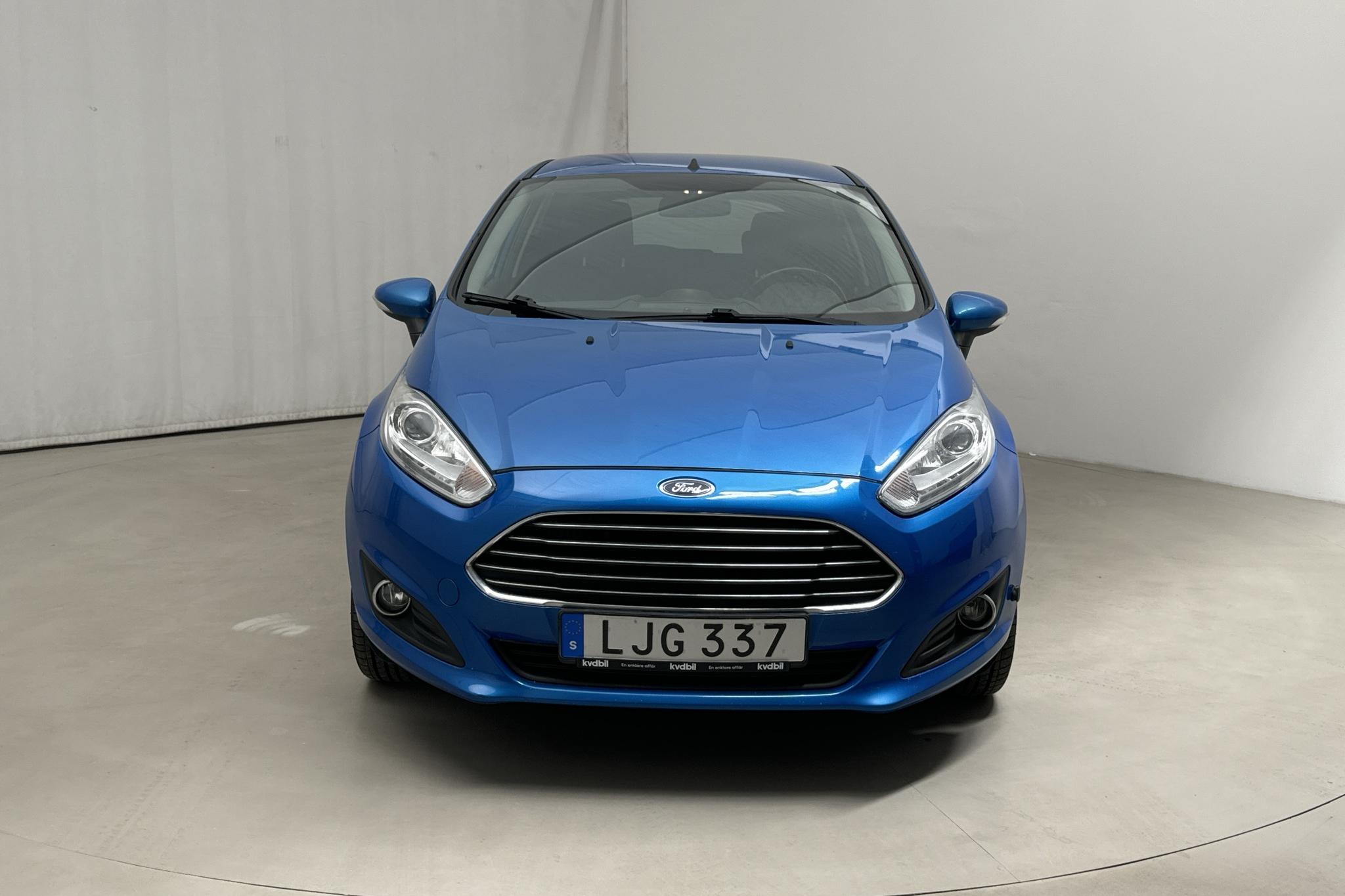 Ford Fiesta 1.0T EcoBoost 5dr (100hk) - 137 610 km - Manuaalinen - sininen - 2014