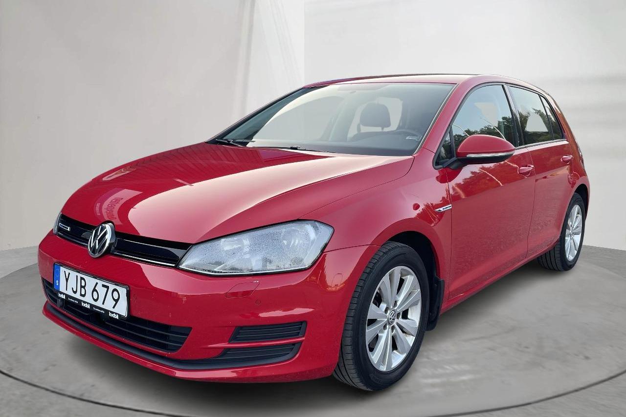 VW Golf VII 1.4 TGI 5dr (110hk) - 132 430 km - Automatyczna - czerwony - 2017