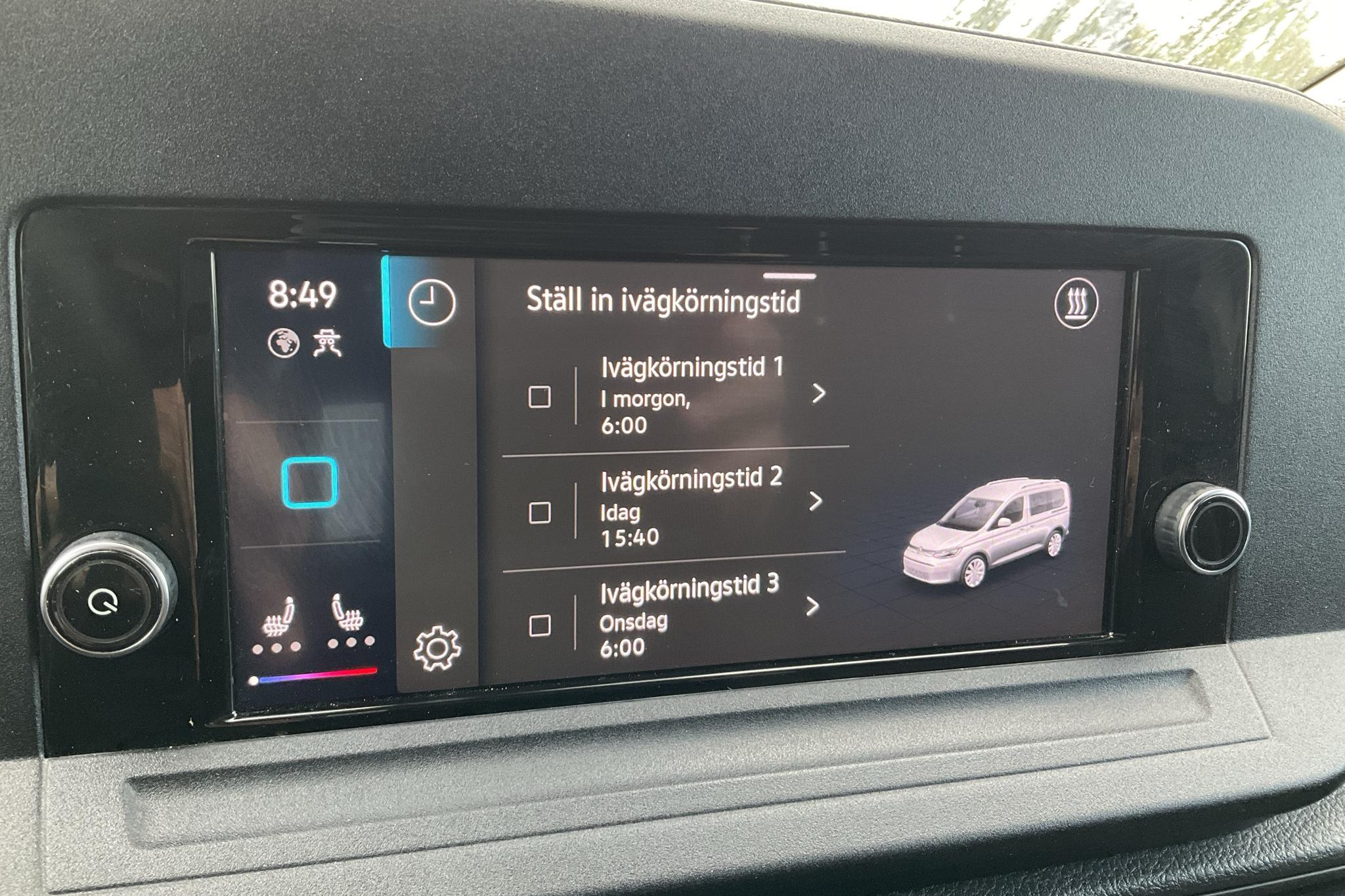 VW Caddy Cargo 2.0 TDI Skåp (75hk) - 69 240 km - Manualna - biały - 2021