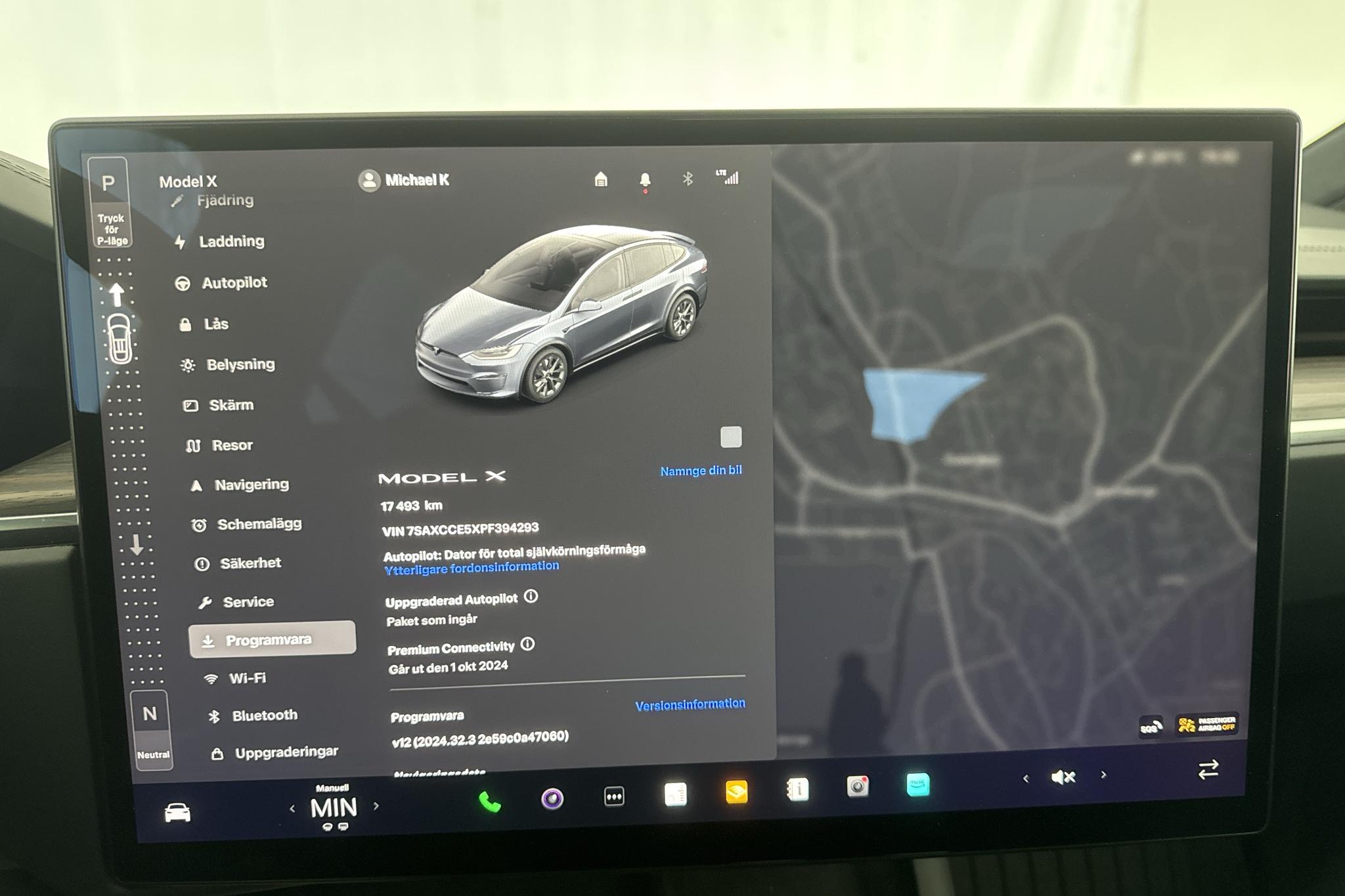 Tesla Model X AWD - 1 749 mil - Automat - grå - 2023