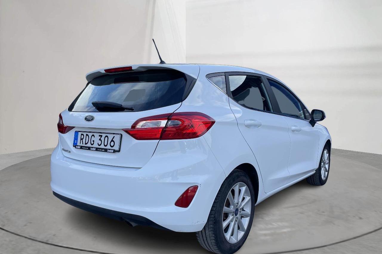 Ford Fiesta 1.0T EcoBoost 5dr (100hk) - 70 870 km - Automatyczna - biały - 2018