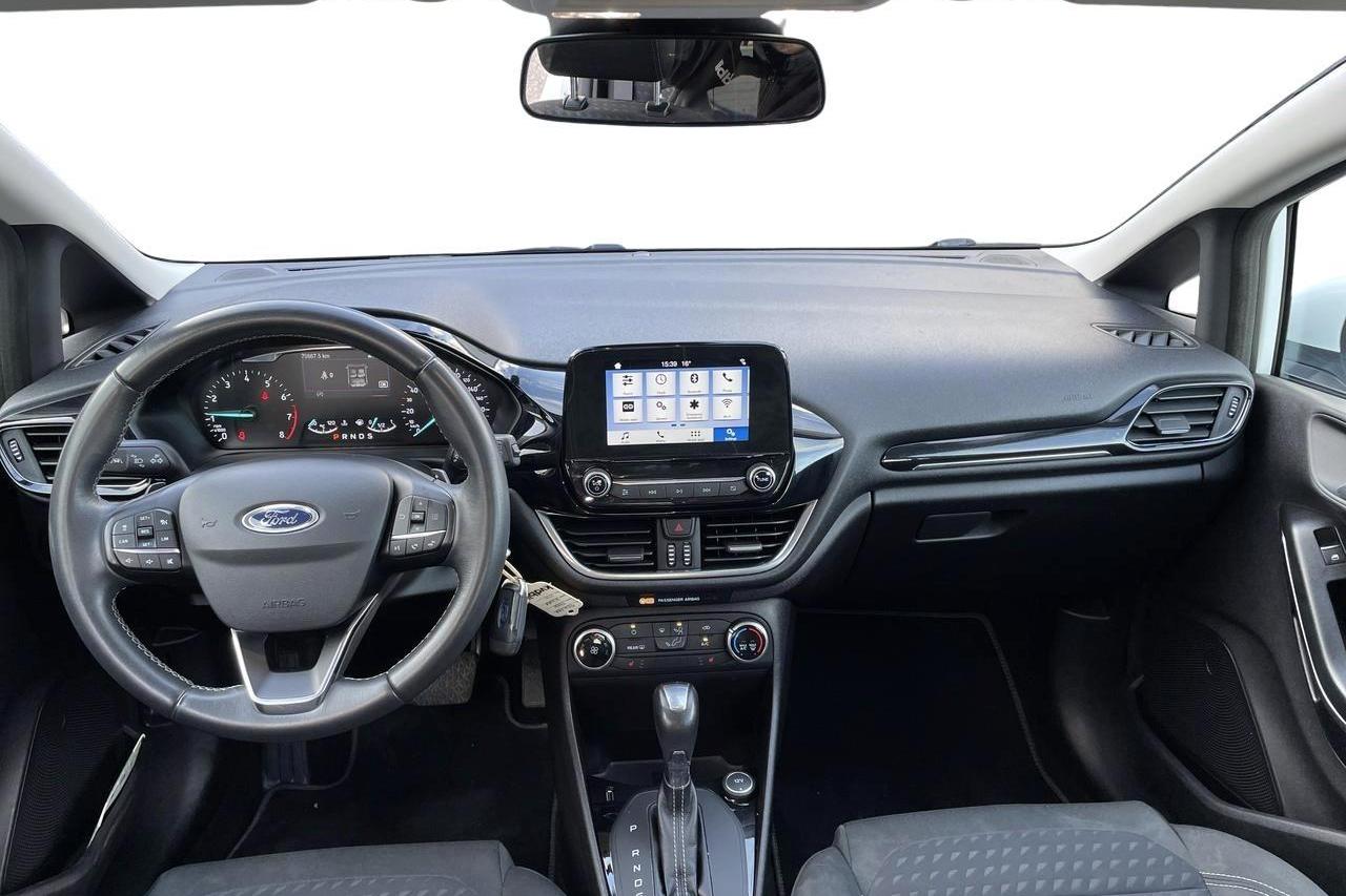 Ford Fiesta 1.0T EcoBoost 5dr (100hk) - 70 870 km - Automatyczna - biały - 2018