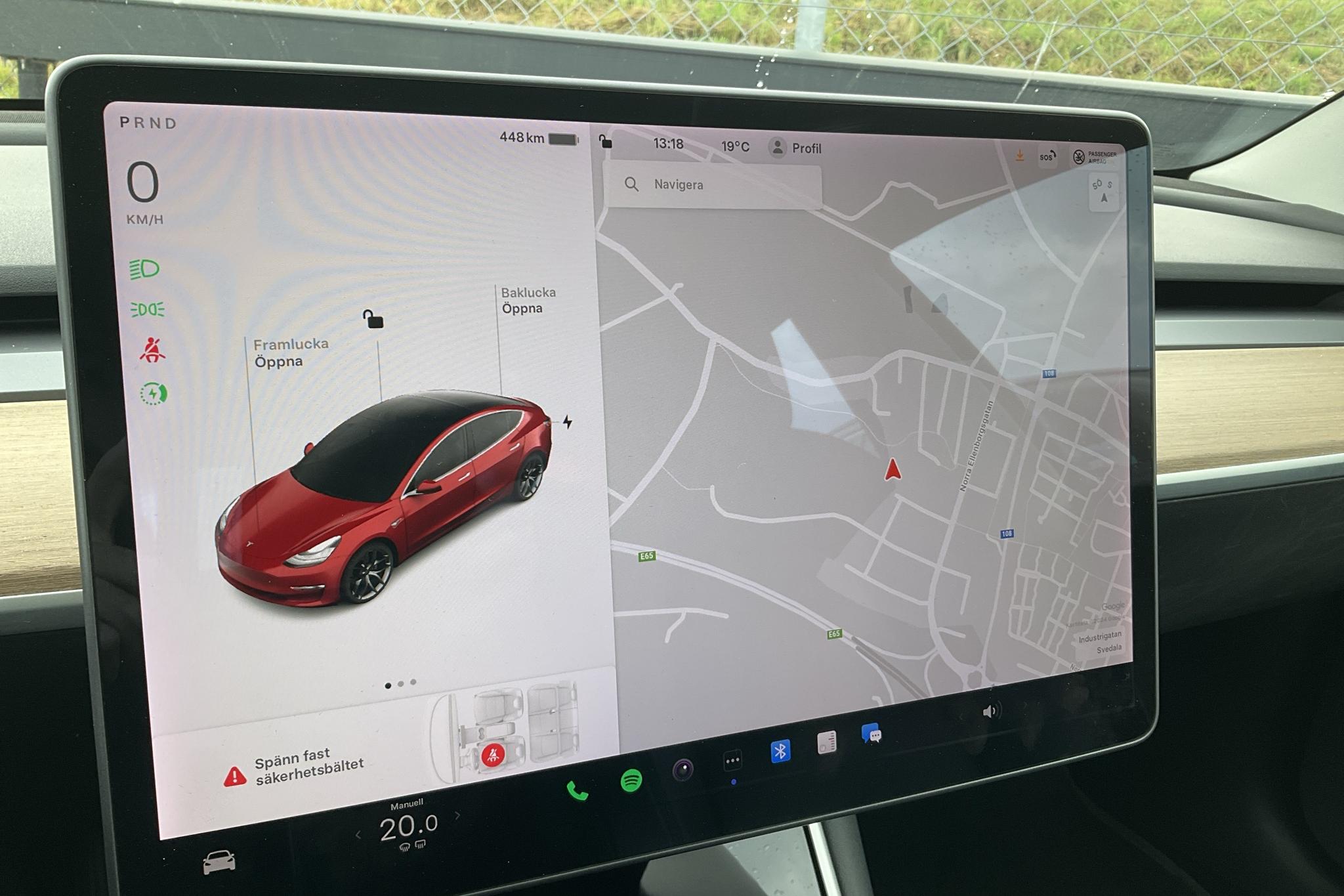 Tesla Model 3 Long Range RWD - 166 310 km - Automatyczna - czerwony - 2019