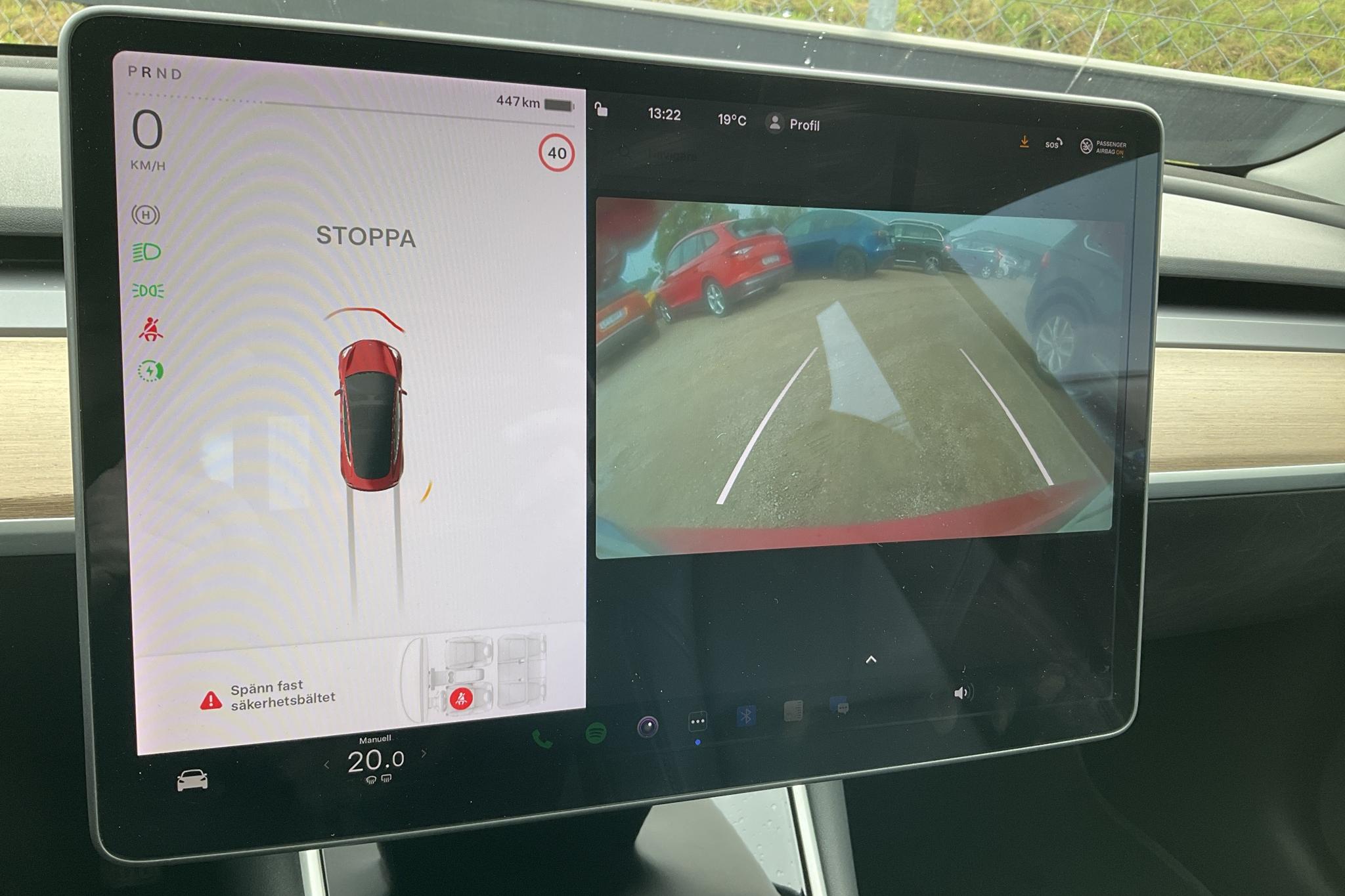 Tesla Model 3 Long Range RWD - 166 310 km - Automatyczna - czerwony - 2019