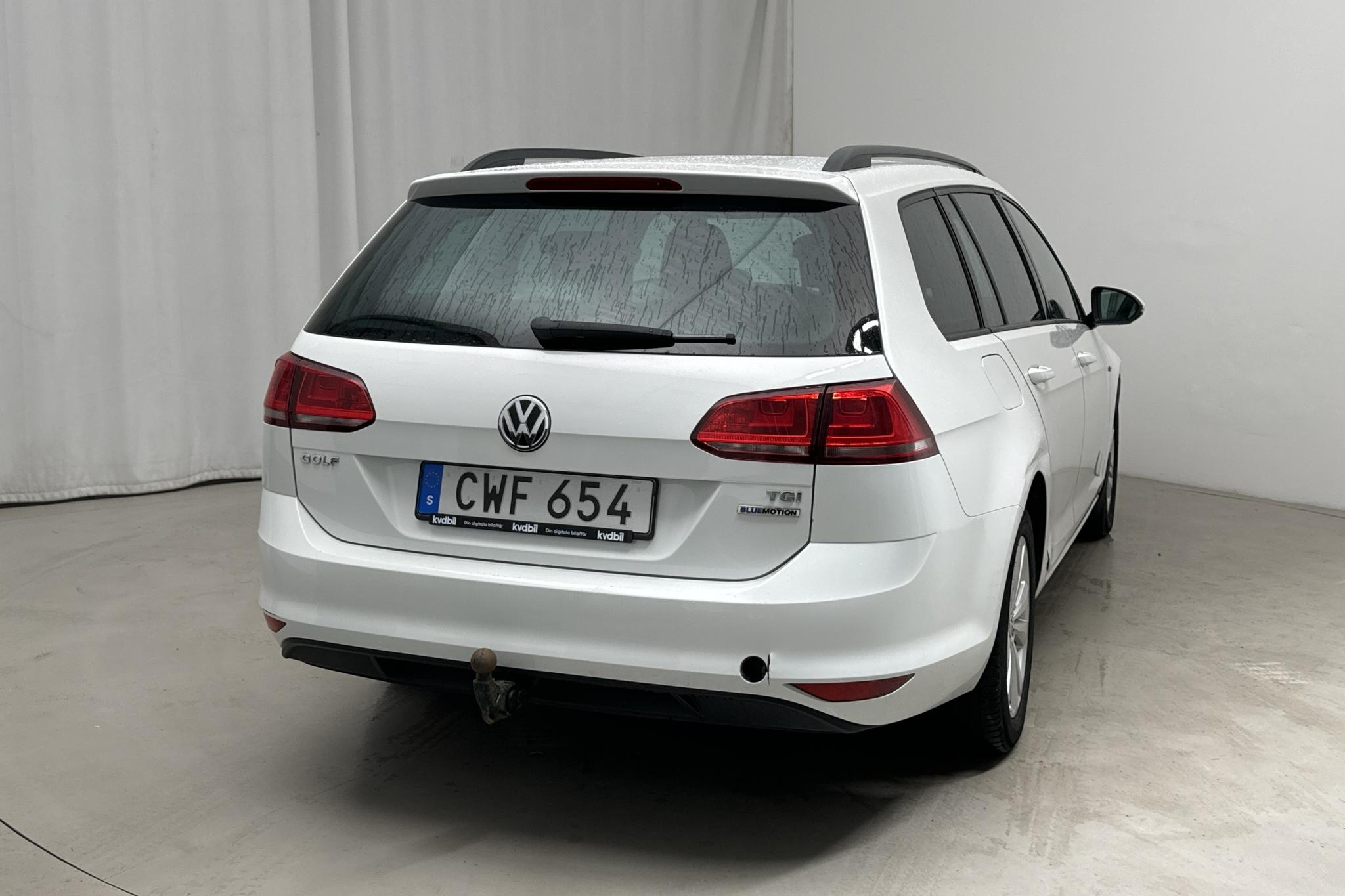 VW Golf VII 1.4 TGI BlueMotion Sportscombi (110hk) - 151 490 km - Automaatne - valge - 2015