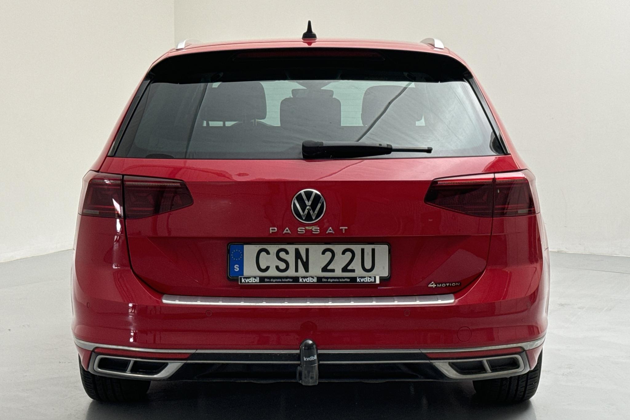 VW Passat 2.0 TDI Sportscombi 4MOTION (190hk) - 81 190 km - Automatic - red - 2021