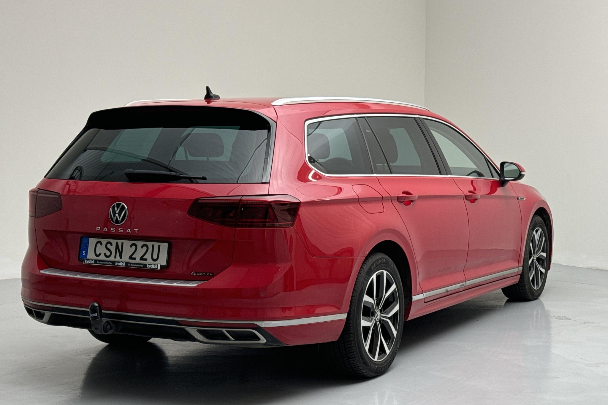 VW Passat 2.0 TDI Sportscombi 4MOTION (190hk) - 81 190 km - Automatic - red - 2021