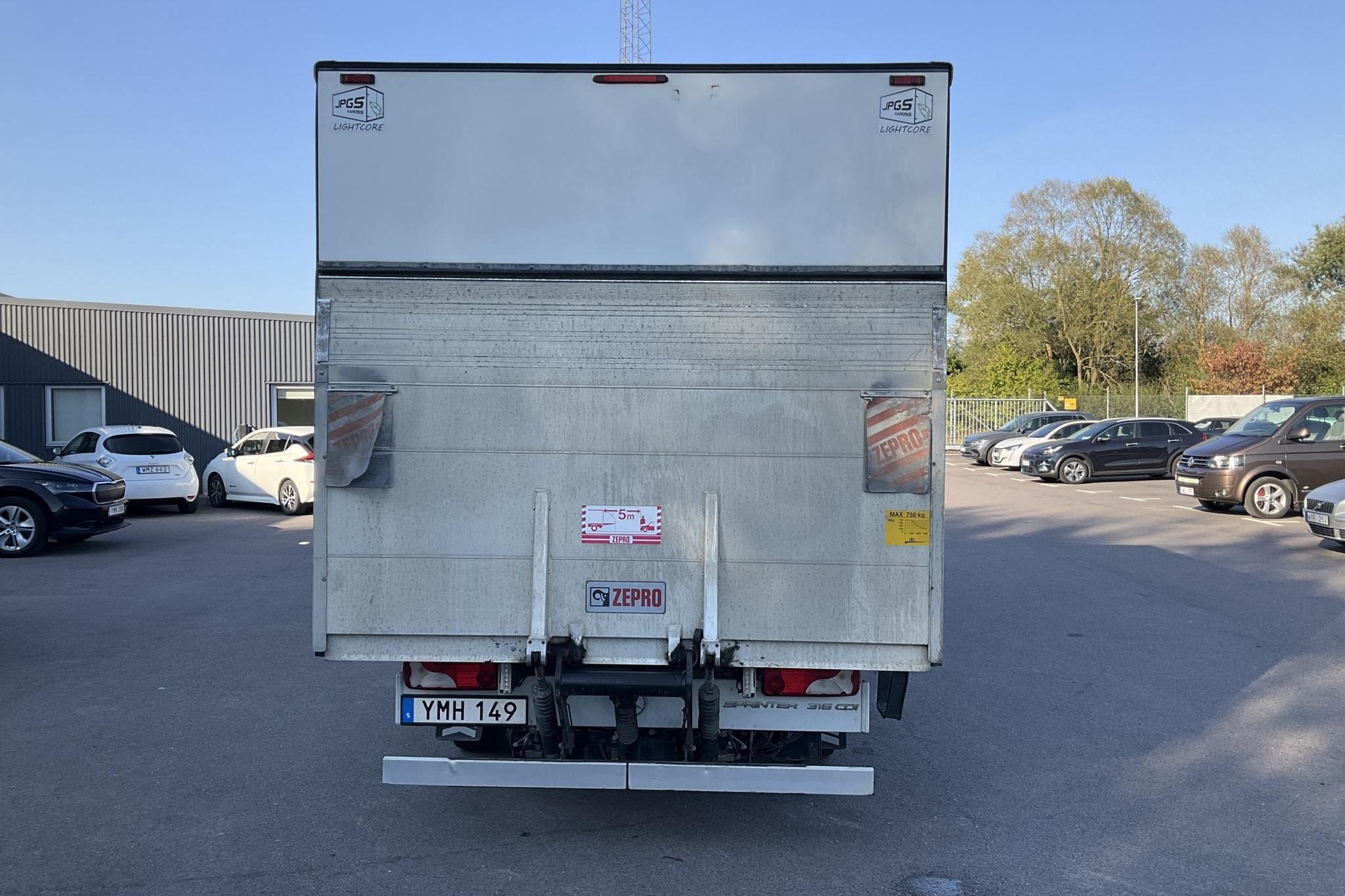 Mercedes Sprinter 316 CDI Pickup/Chassi (163hk) - 18 198 mil - Automat - vit - 2017