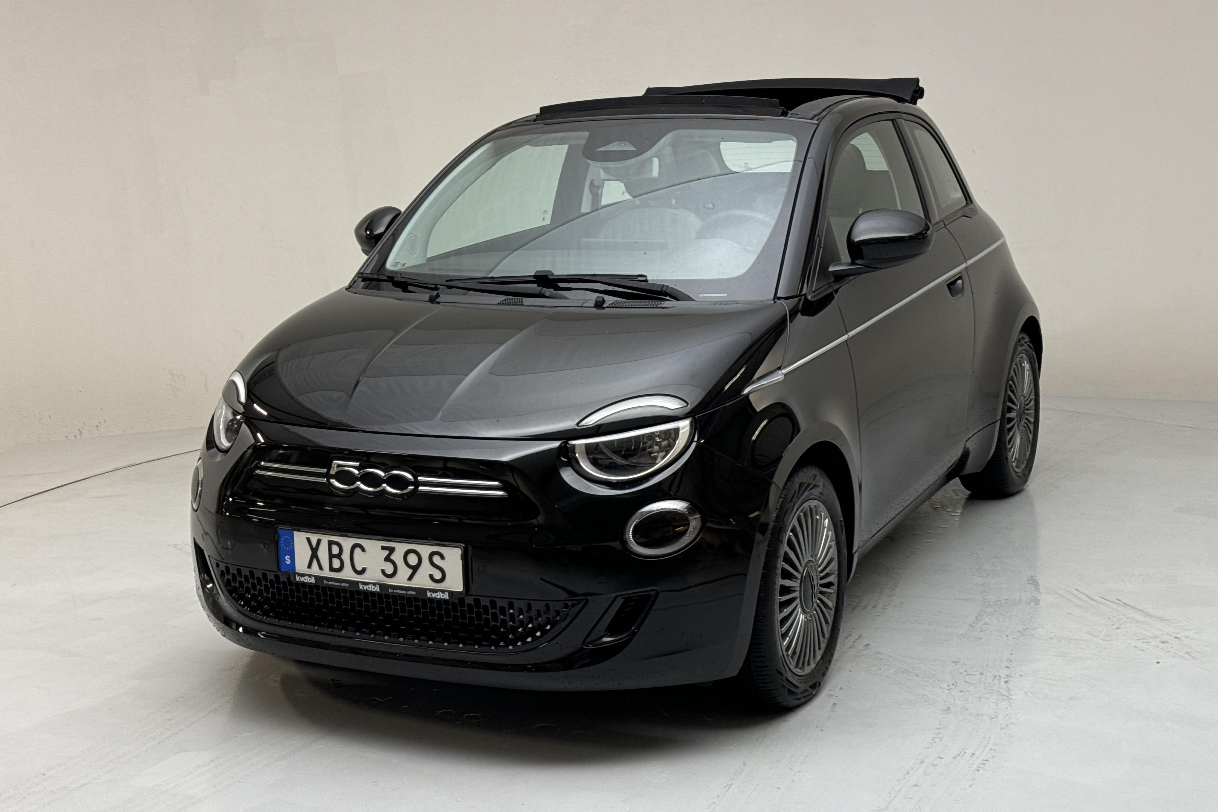 Fiat 500e Cabriolet (118hk) - 26 020 km - Automatic - black - 2021