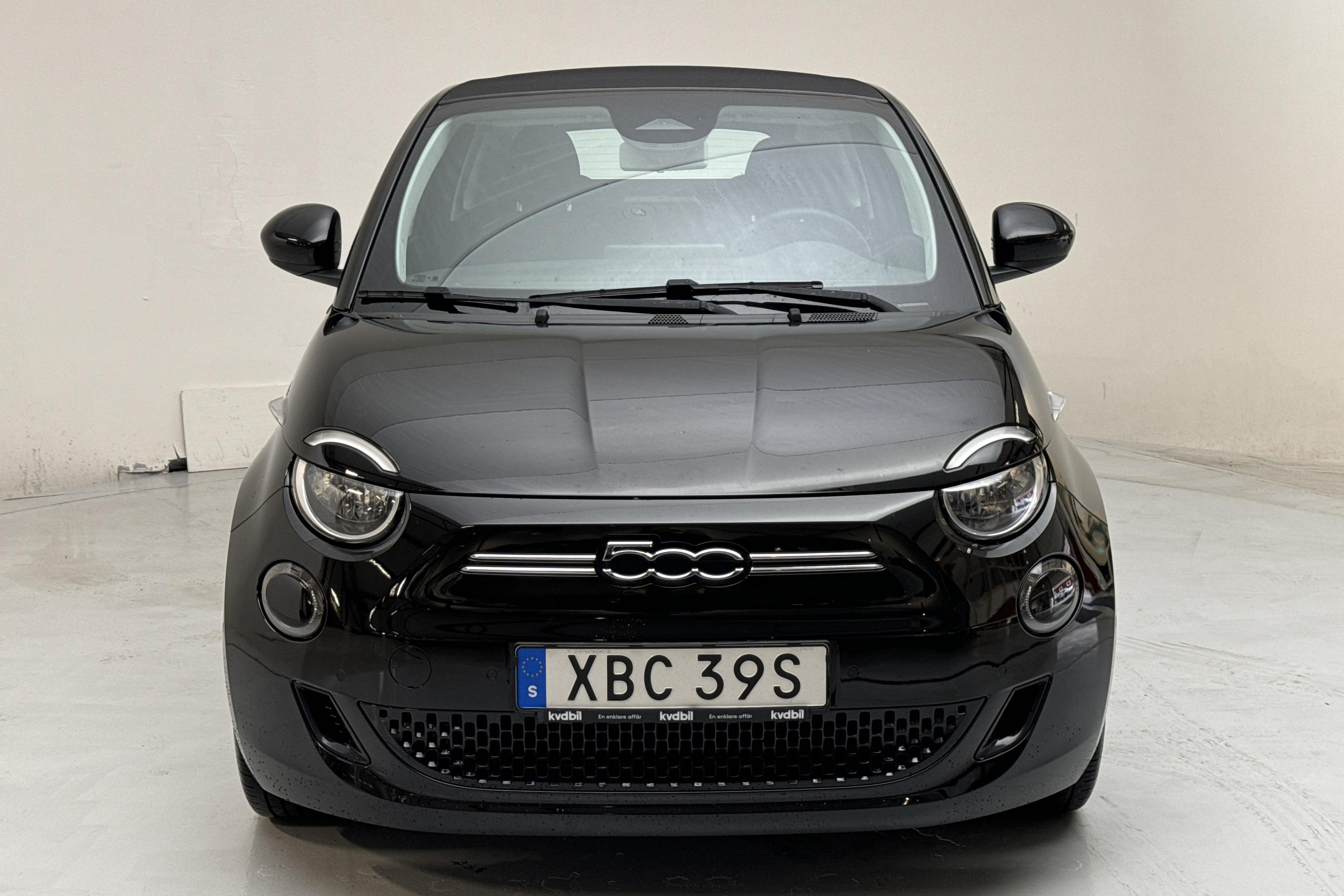 Fiat 500e Cabriolet (118hk) - 26 020 km - Automaattinen - musta - 2021