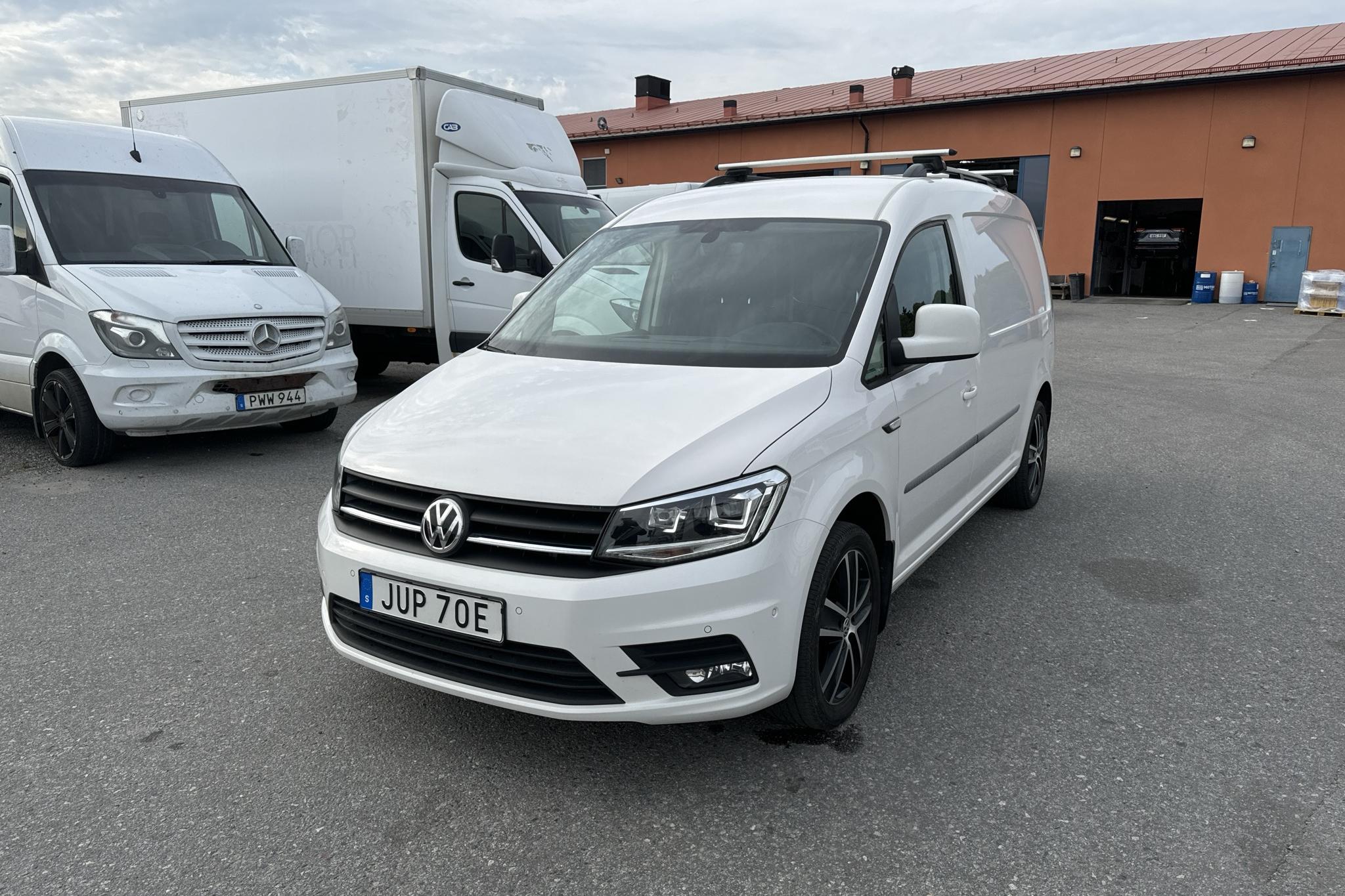 VW Caddy 2.0 TDI Maxi Skåp (102hk) - 92 500 km - Automatic - white - 2020