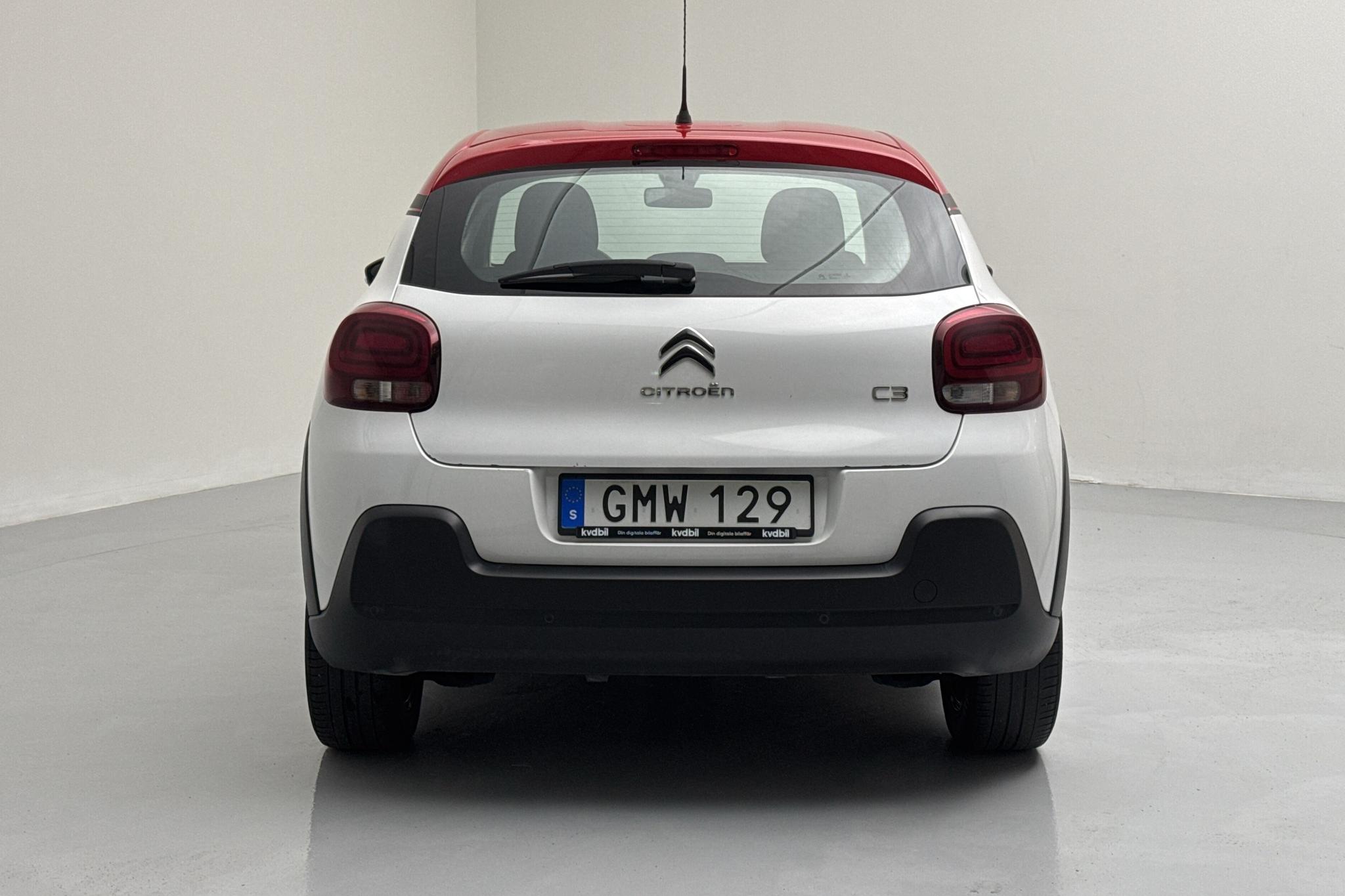 Citroen C3 PureTech (82hk) - 16 135 mil - Manuell - vit - 2017