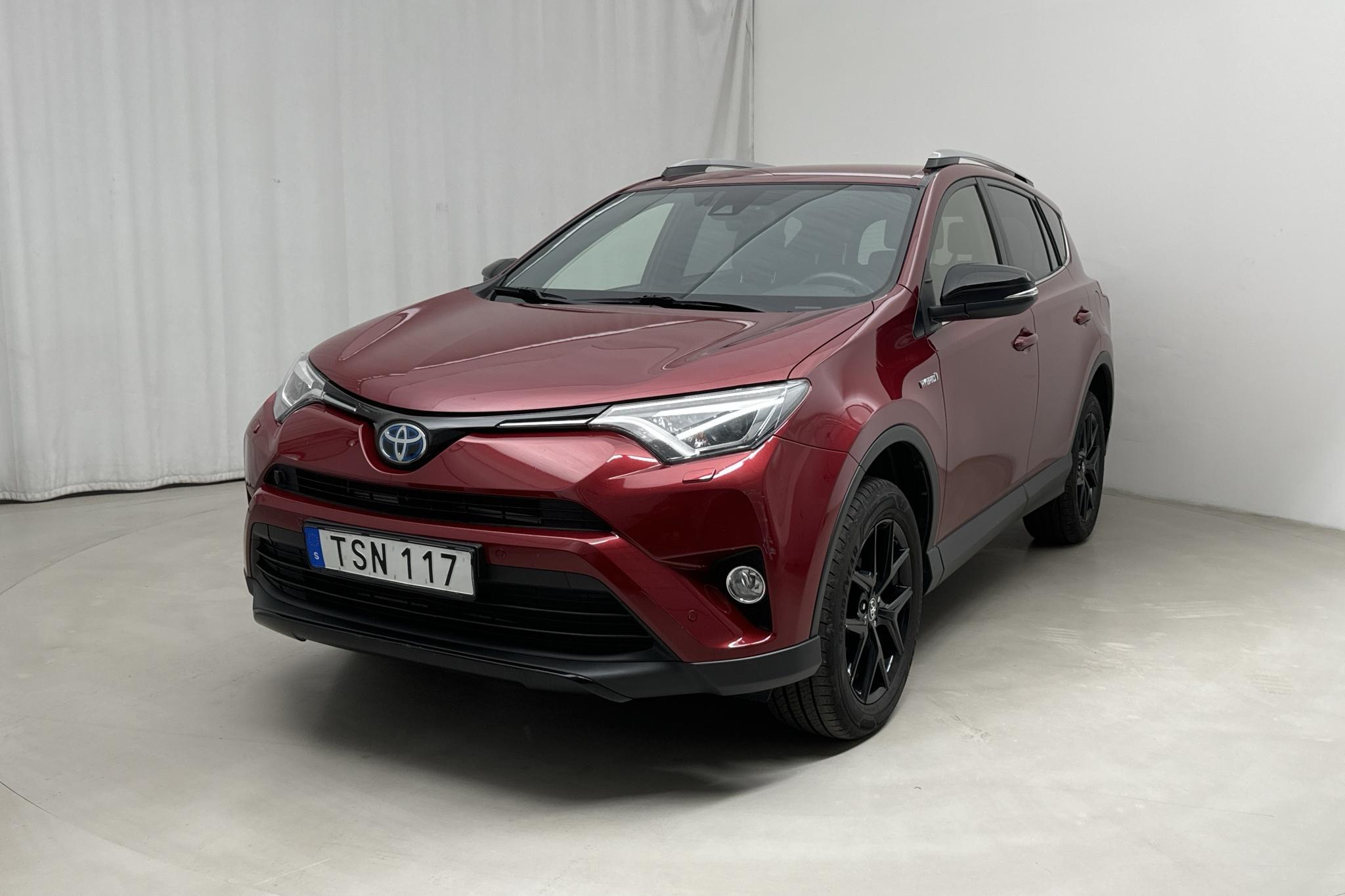 Toyota RAV4 2.5 HSD AWD (197hk) - 80 810 km - Automaattinen - Dark Red - 2019